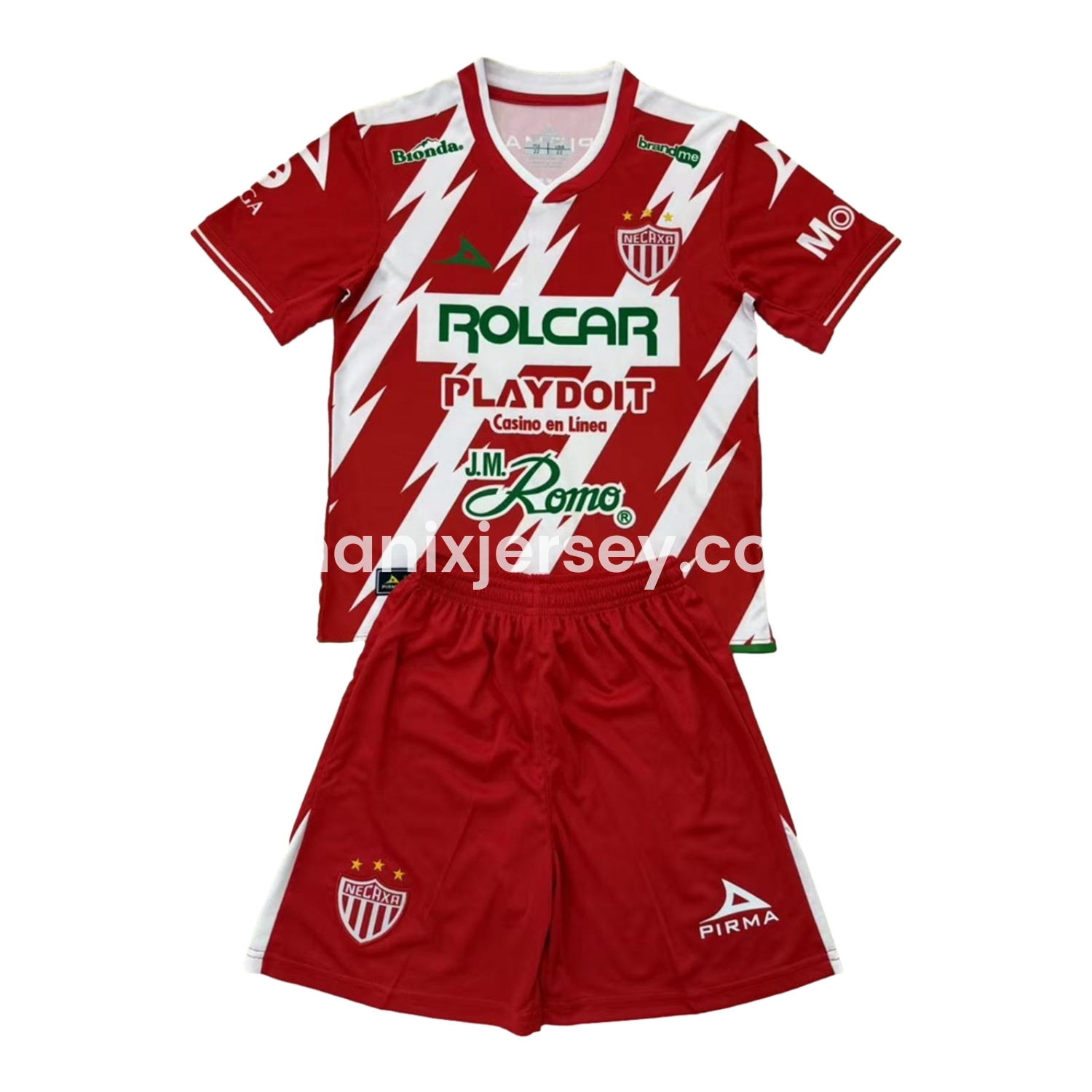 ManixJersey.com | Club Necaxa 24-25 Home Kids Kit -Customize Name, Number and Patch | Worldwide Shipping