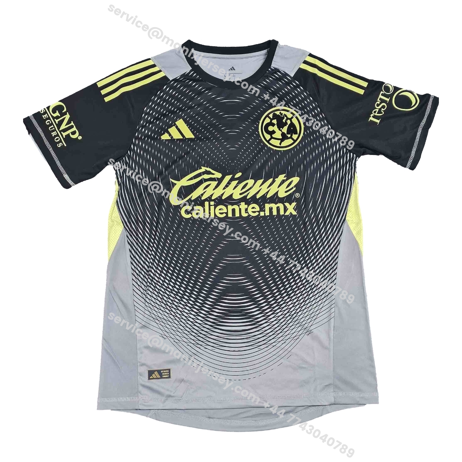 ManixJersey.com | Club América 25-26 Goalkeeper Black Jersey - Fans Version -Customize Name, Number and Patch | Worldwide Shipping