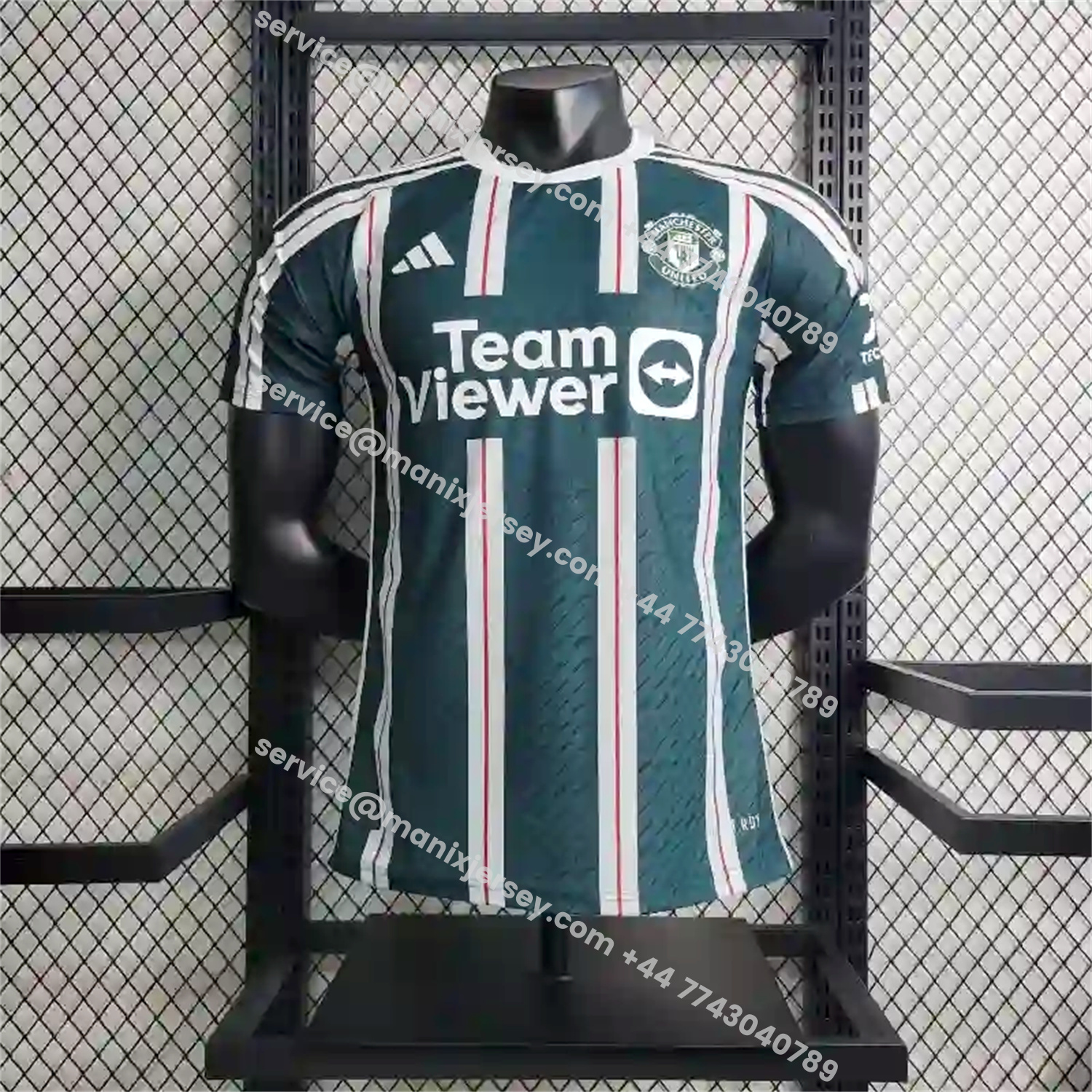 ManixJersey.com | Retro Manchester United 2023-24 Away Green Jersey - Player Version -Customize Name, Number and Patch | Worldwide Shipping