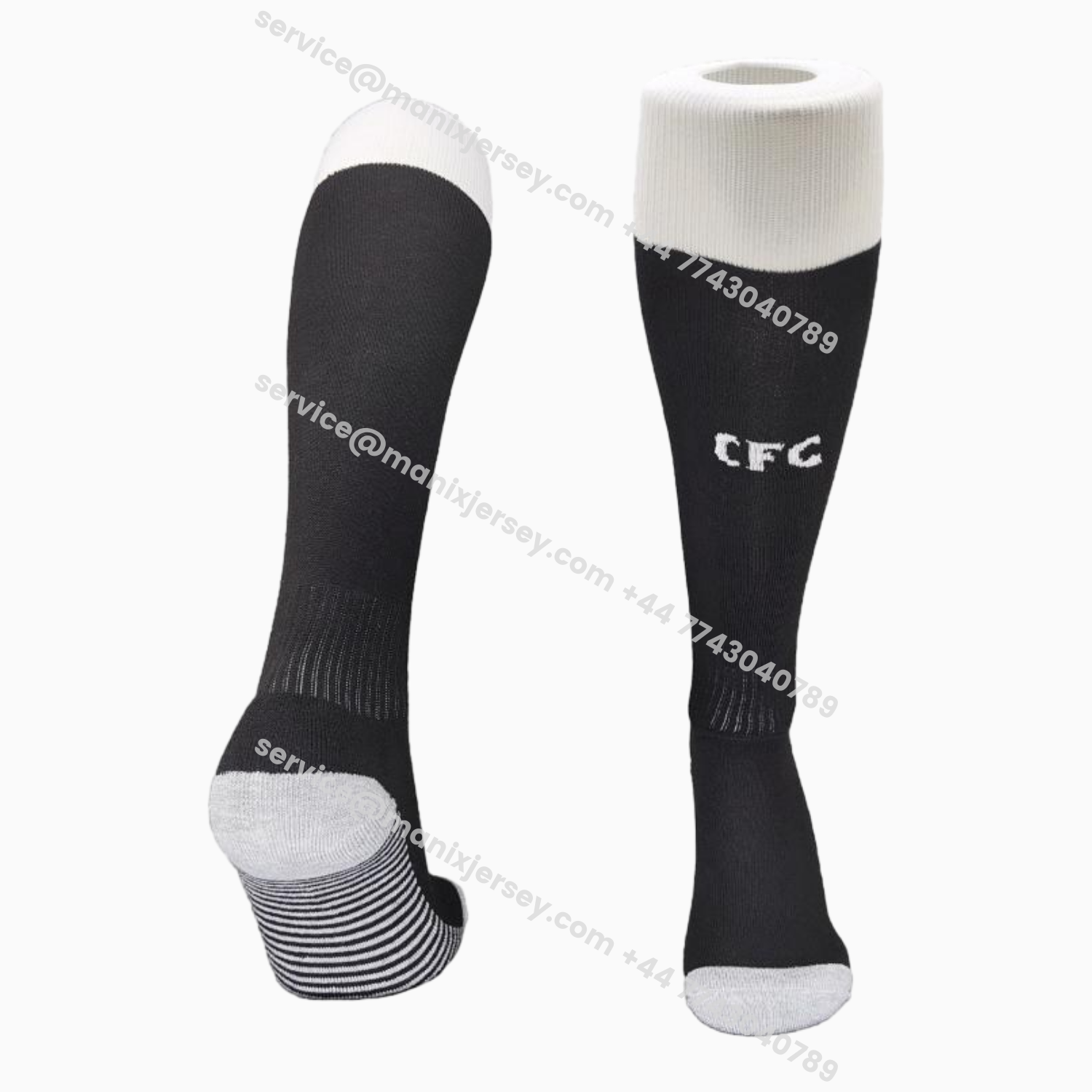 ManixJersey.com | C.H.E.L.S.E.A 25-26 Third Socks - Black -Customize Name, Number and Patch | Worldwide Shipping