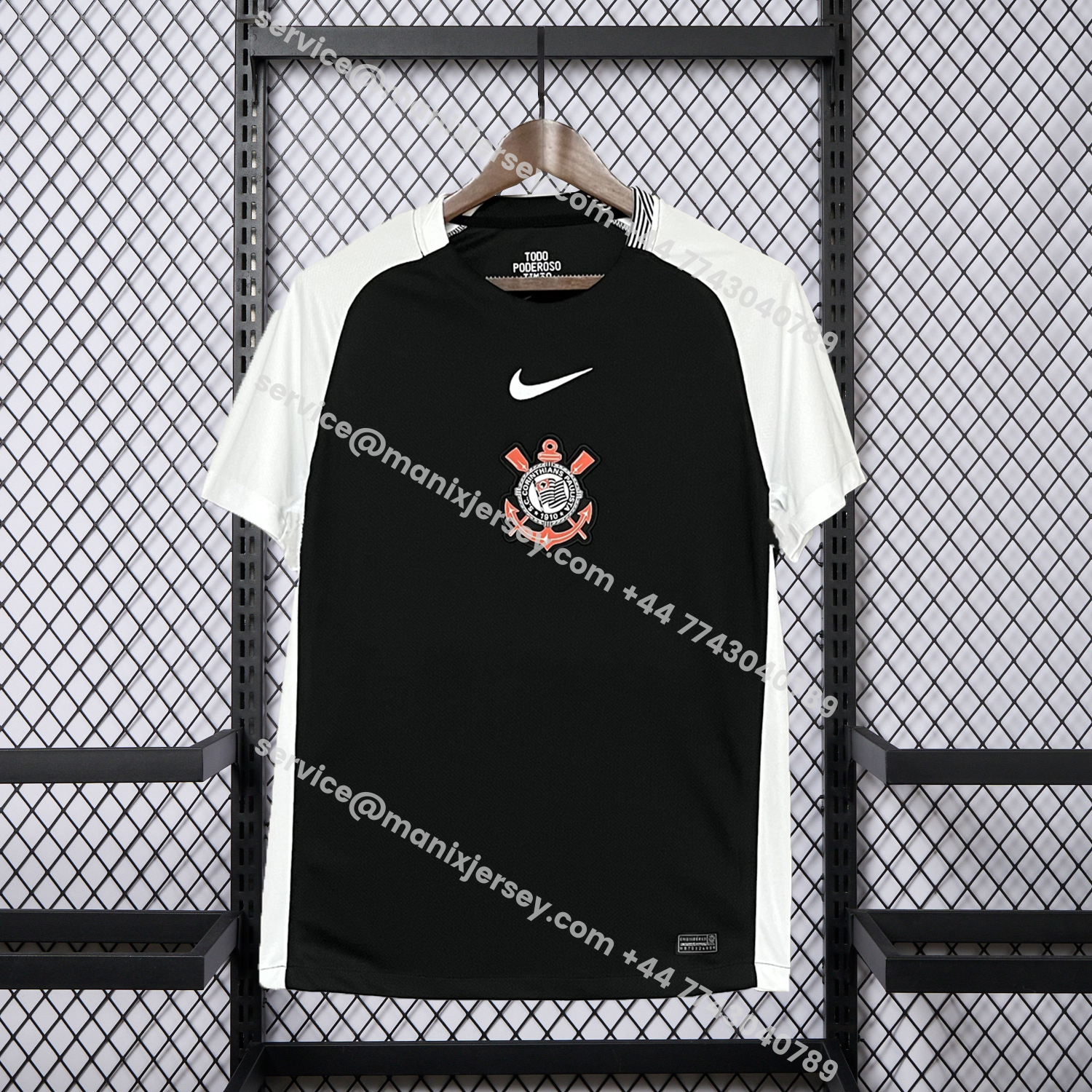 ManixJersey.com | Corinthians 25-26 Away Unsponsored Jersey - Fans Version -Customize Name, Number and Patch | Worldwide Shipping