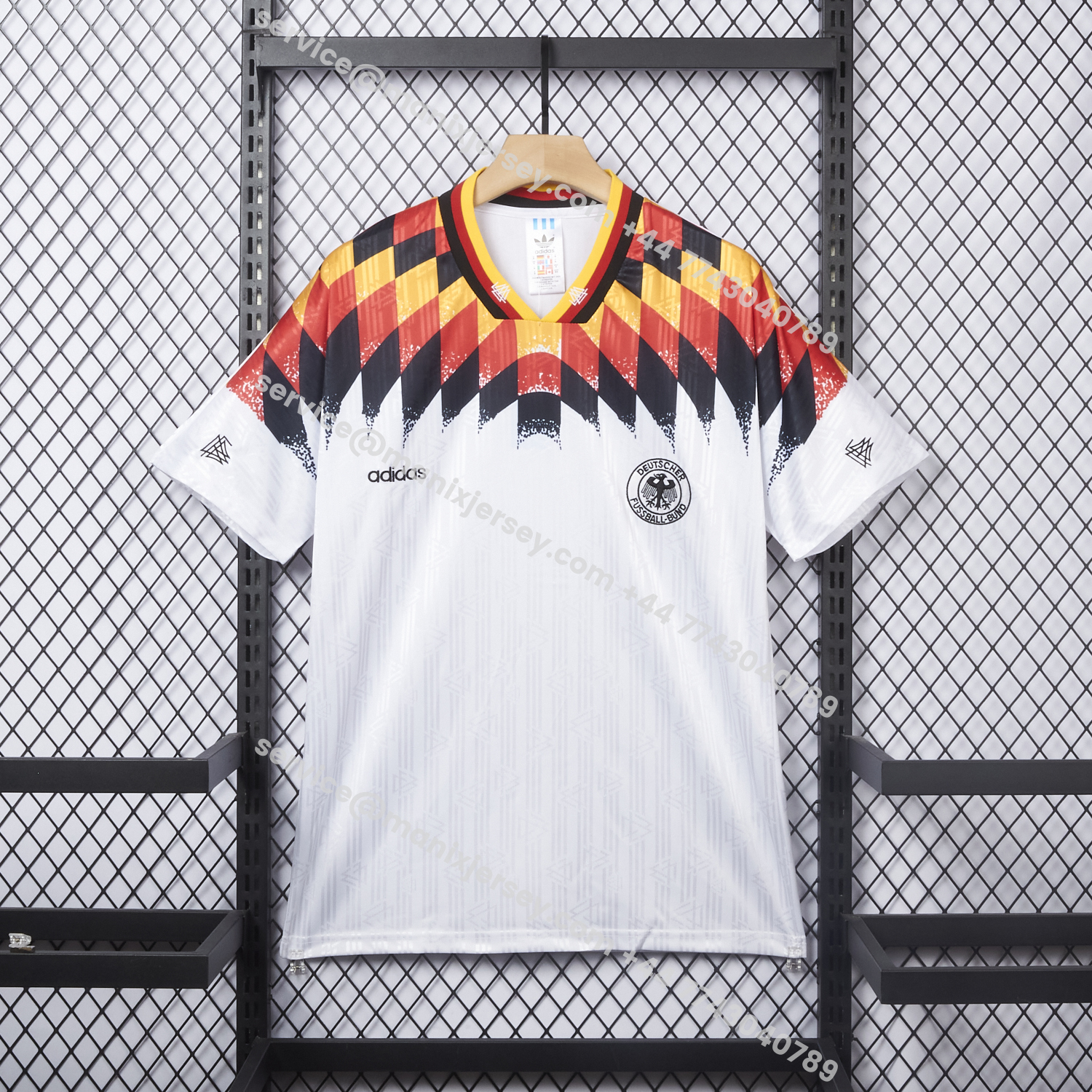 ManixJersey.com | Retro Germany 1994 Home Stadium Jersey -Customize Name, Number and Patch | Worldwide Shipping