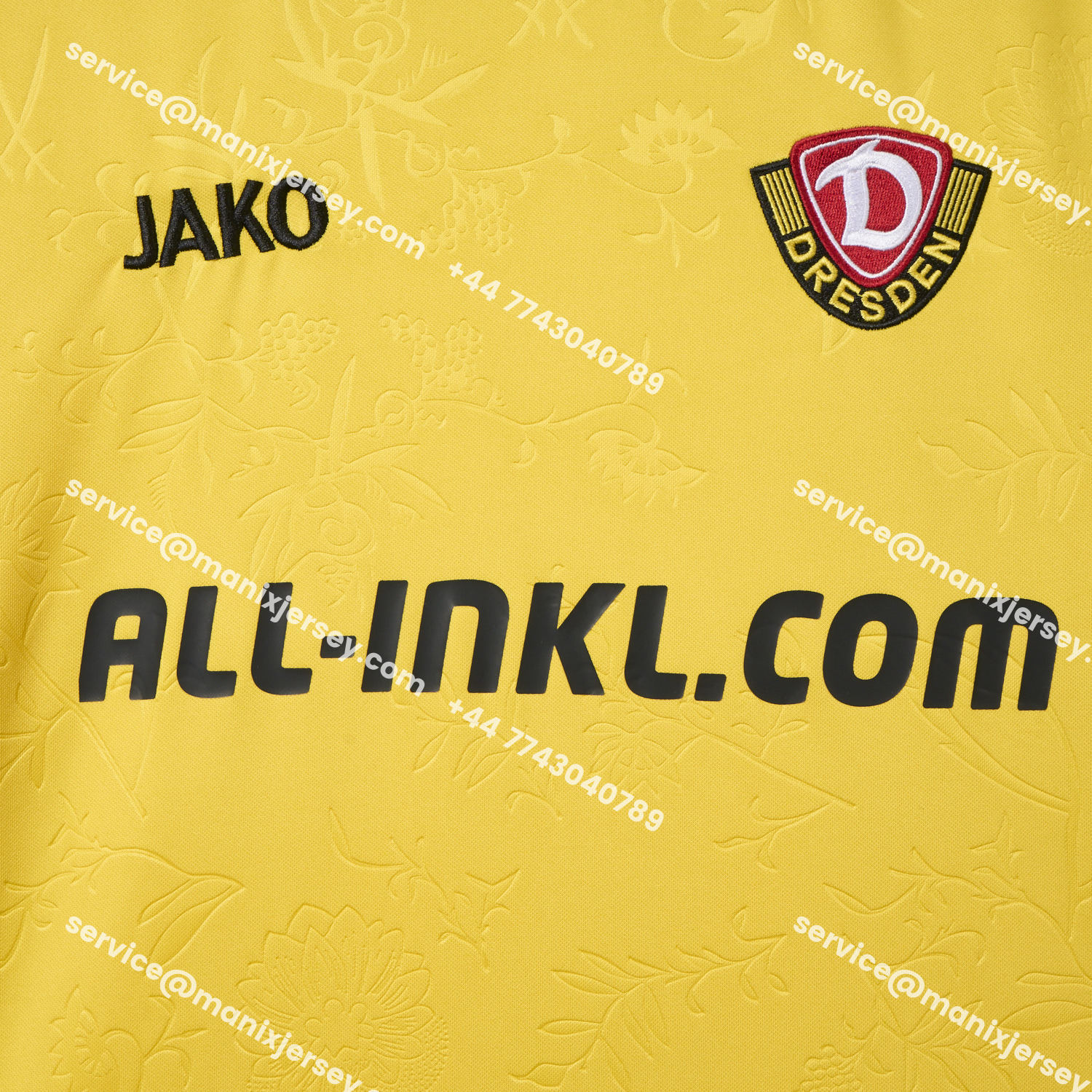 ManixJersey.com | Dynamo Dresden 25-26 Home Jersey - Fans Version -Customize Name, Number and Patch | Worldwide Shipping