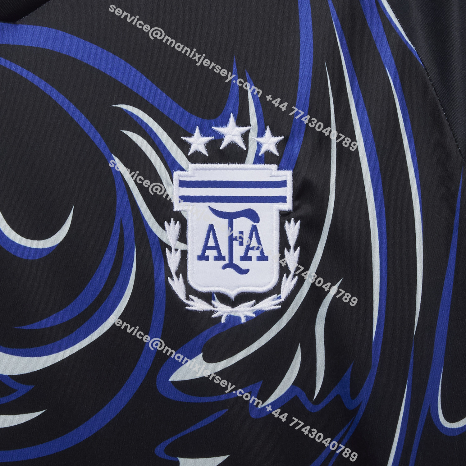 ManixJersey.com | Argentina 2026 Away Deep Blue Jersey - Fans Version -Customize Name, Number and Patch | Worldwide Shipping