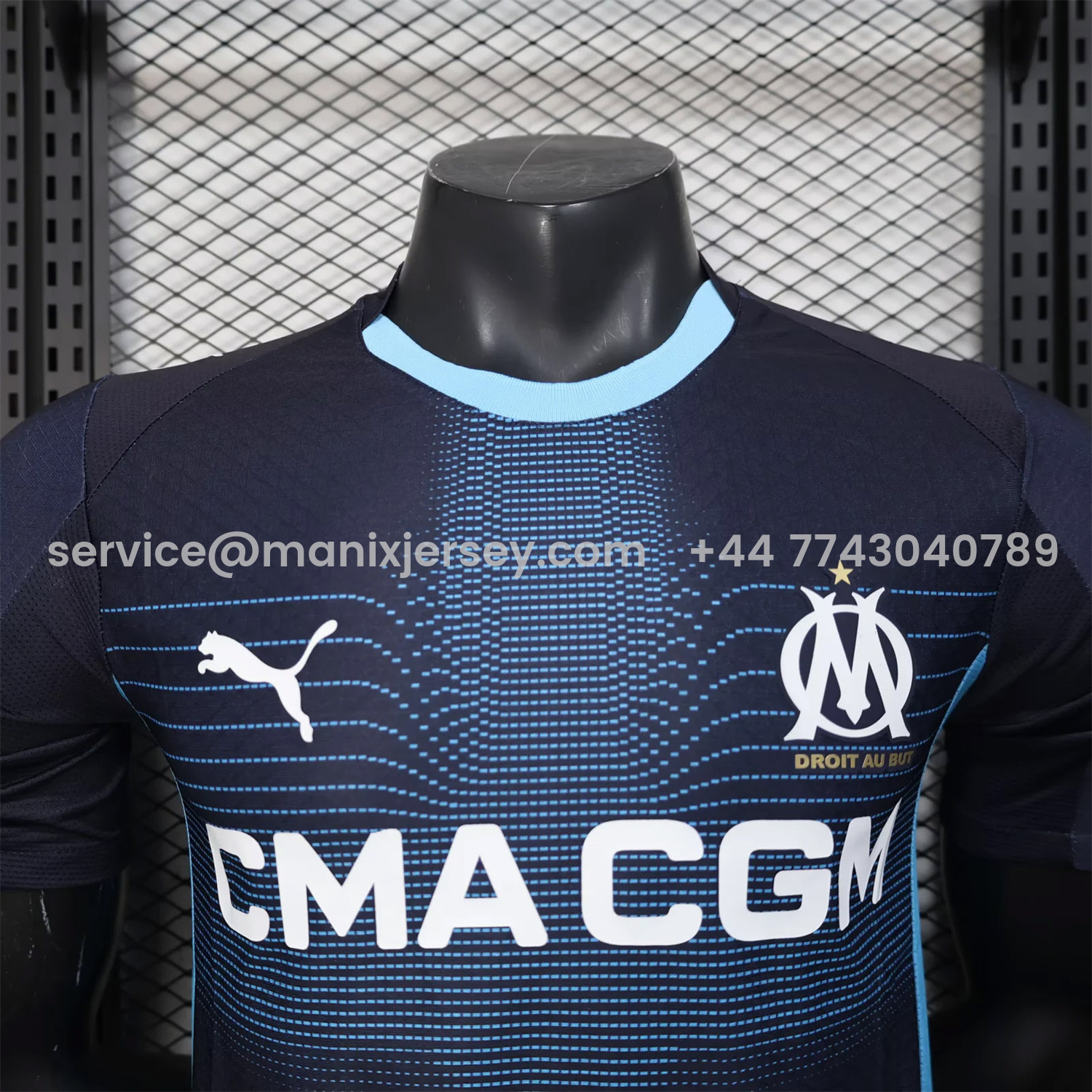 ManixJersey.com | Marseille 25-26 Away Jersey - Player Version -Customize Name, Number and Patch | Worldwide Shipping