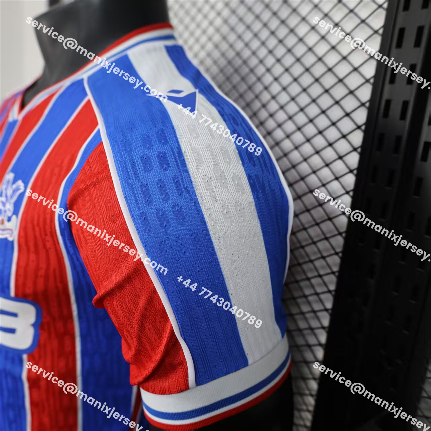ManixJersey.com | Crystal Palace 25-26 Home Jersey - Player Version -Customize Name, Number and Patch | Worldwide Shipping