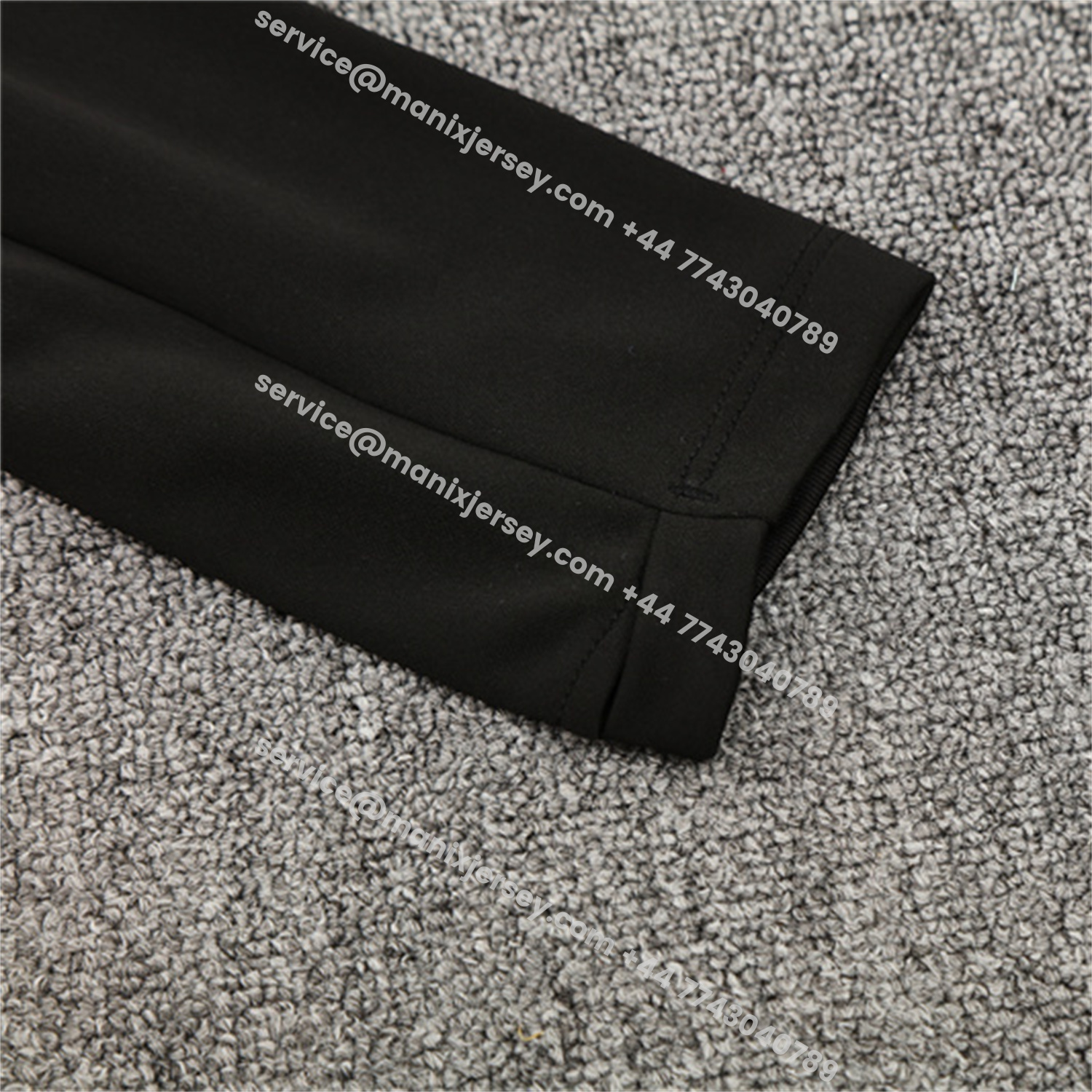 ManixJersey.com | Barcelona 25-26 X KB Kids Long Sleeve Training Set - Black Top & Black Pants -Customize Name, Number and Patch | Worldwide Shipping