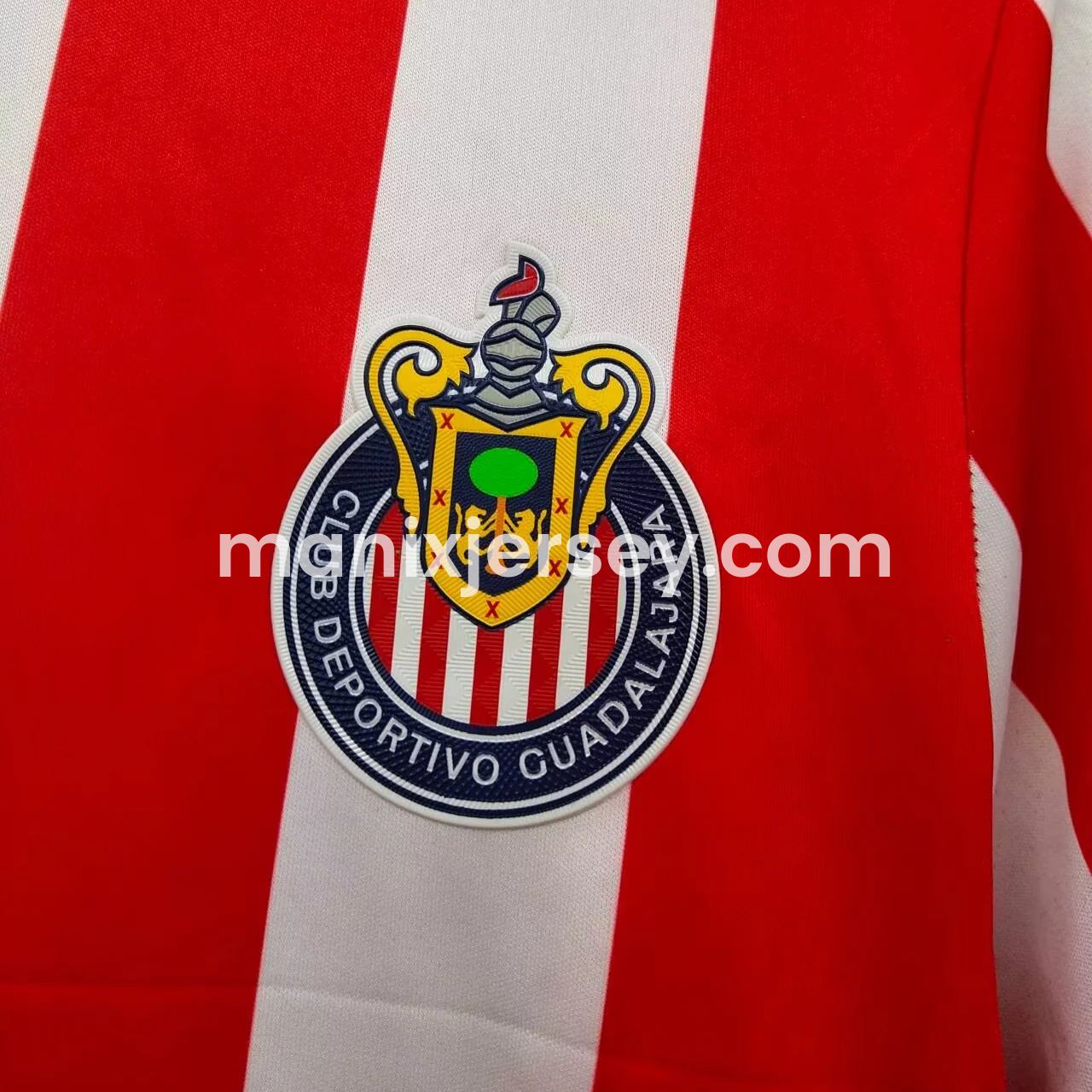 ManixJersey.com | Chivas de Guadalajara 24-25 Home Long Sleeve Jersey - Fans Version -Customize Name, Number and Patch | Worldwide Shipping