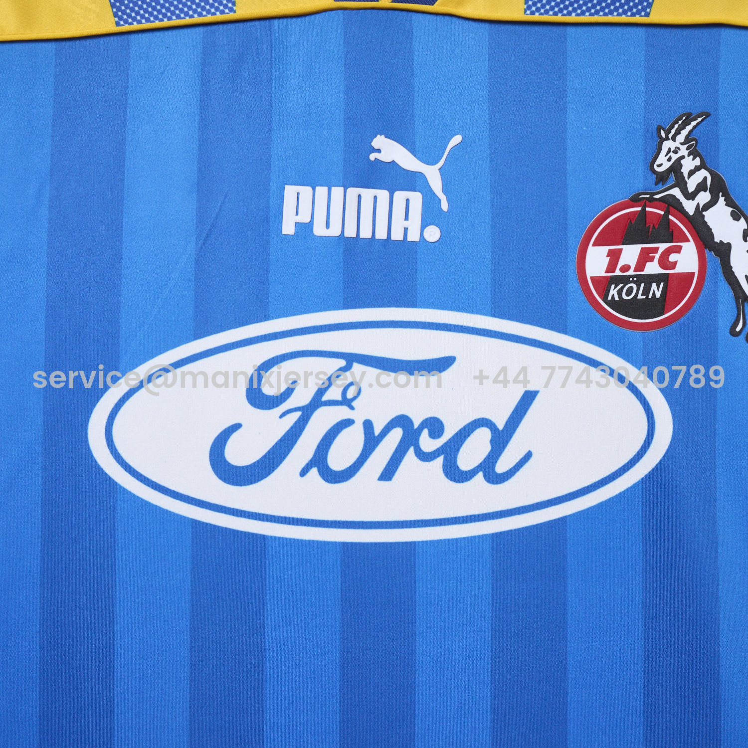 ManixJersey.com | Retro K-O-L-N 1995-96 Away Blue Jersey -Customize Name, Number and Patch | Worldwide Shipping