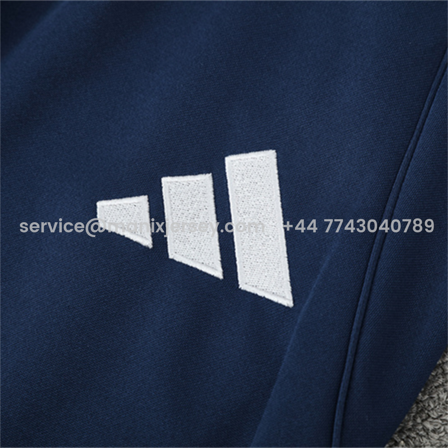 ManixJersey.com | Arsenal 25-26 Long Sleeve Training Set - Royal Blue Top & Royal Blue Pants -Customize Name, Number and Patch | Worldwide Shipping