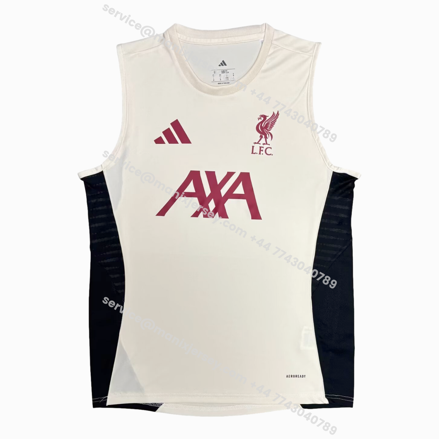 ManixJersey.com | Liver.pool 25-26 White Training Vest - Fans Version -Customize Name, Number and Patch | Worldwide Shipping
