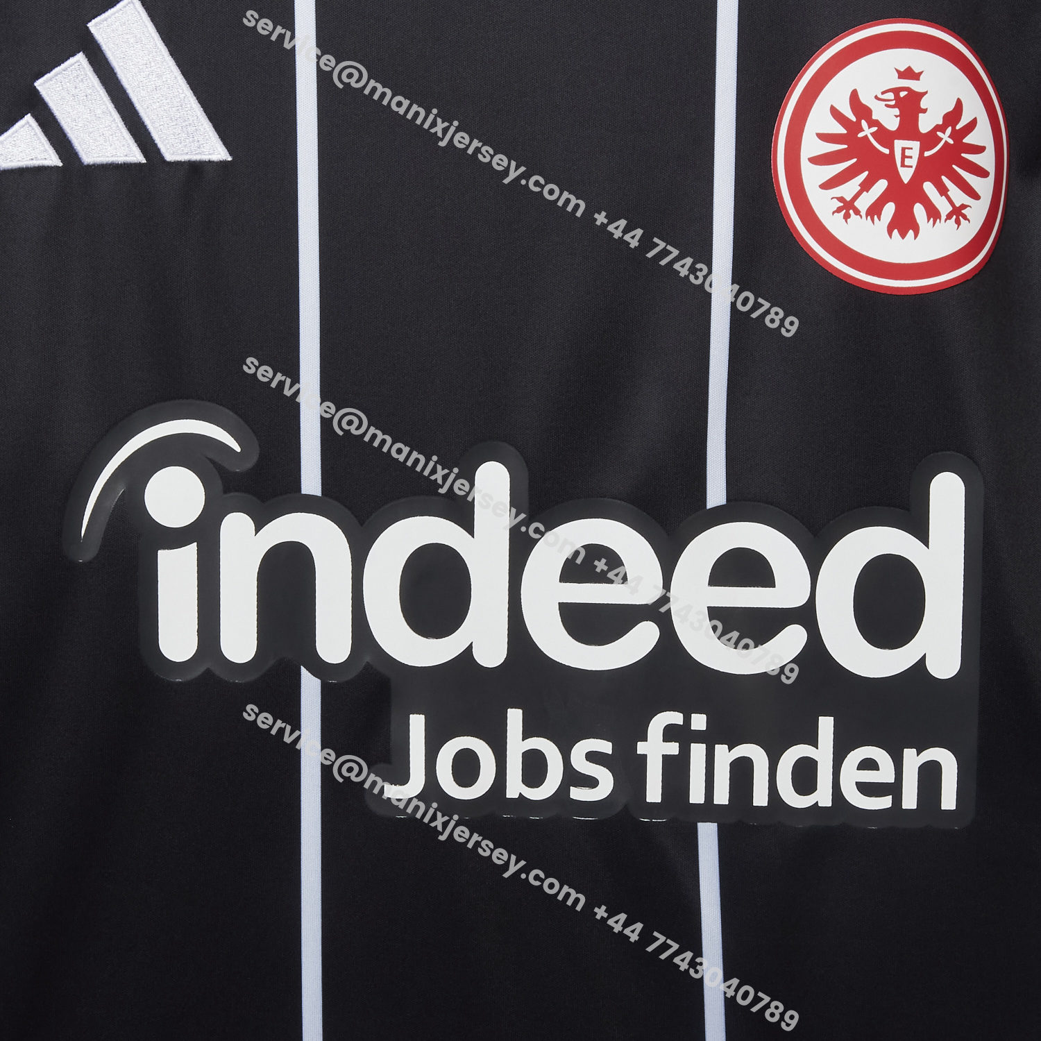 ManixJersey.com | Frankfurt 25-26 European Home Black Jersey - Fans Version -Customize Name, Number and Patch | Worldwide Shipping