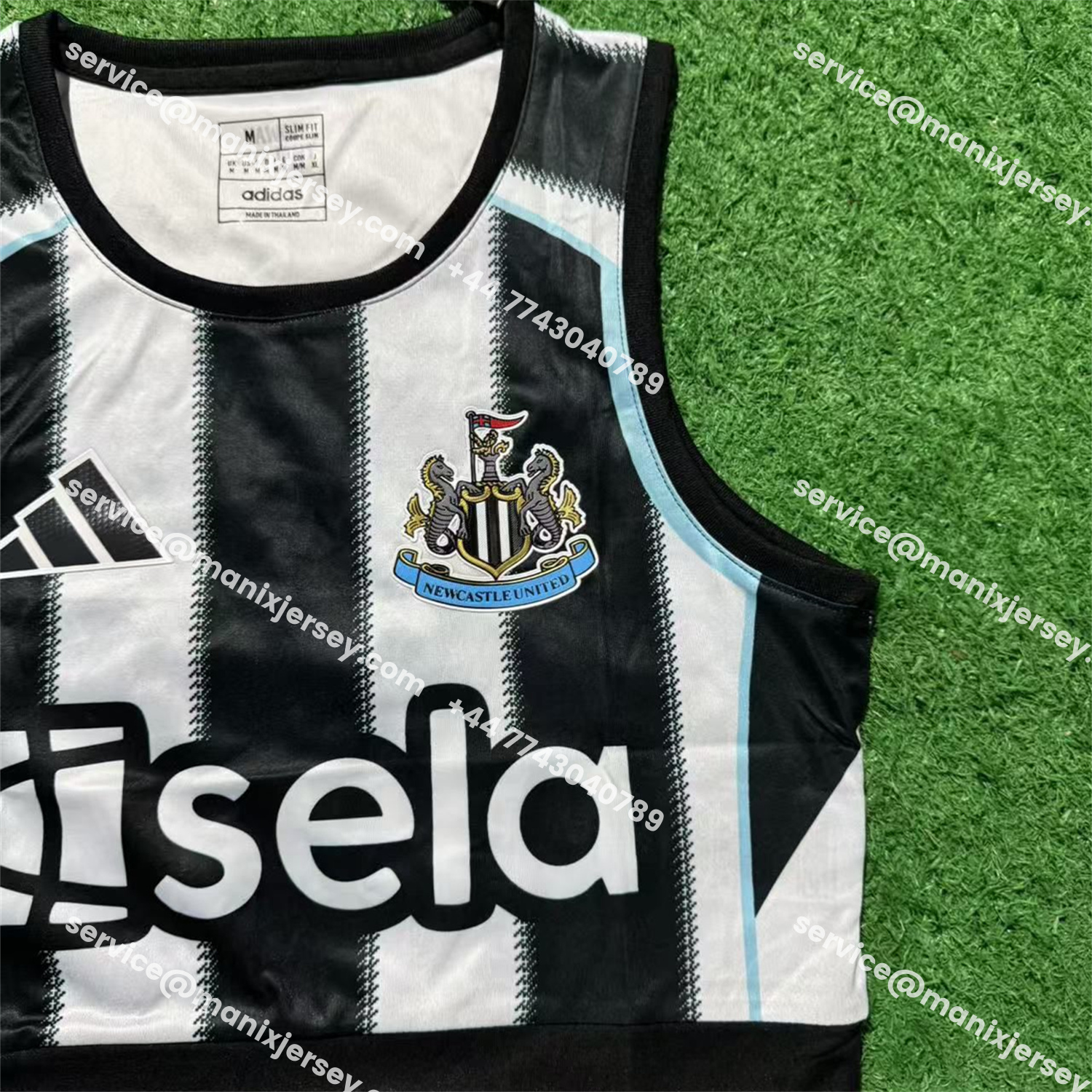 ManixJersey.com | Women's Newcastle United 25-26 Home Yoga Vest -Customize Name, Number and Patch | Worldwide Shipping