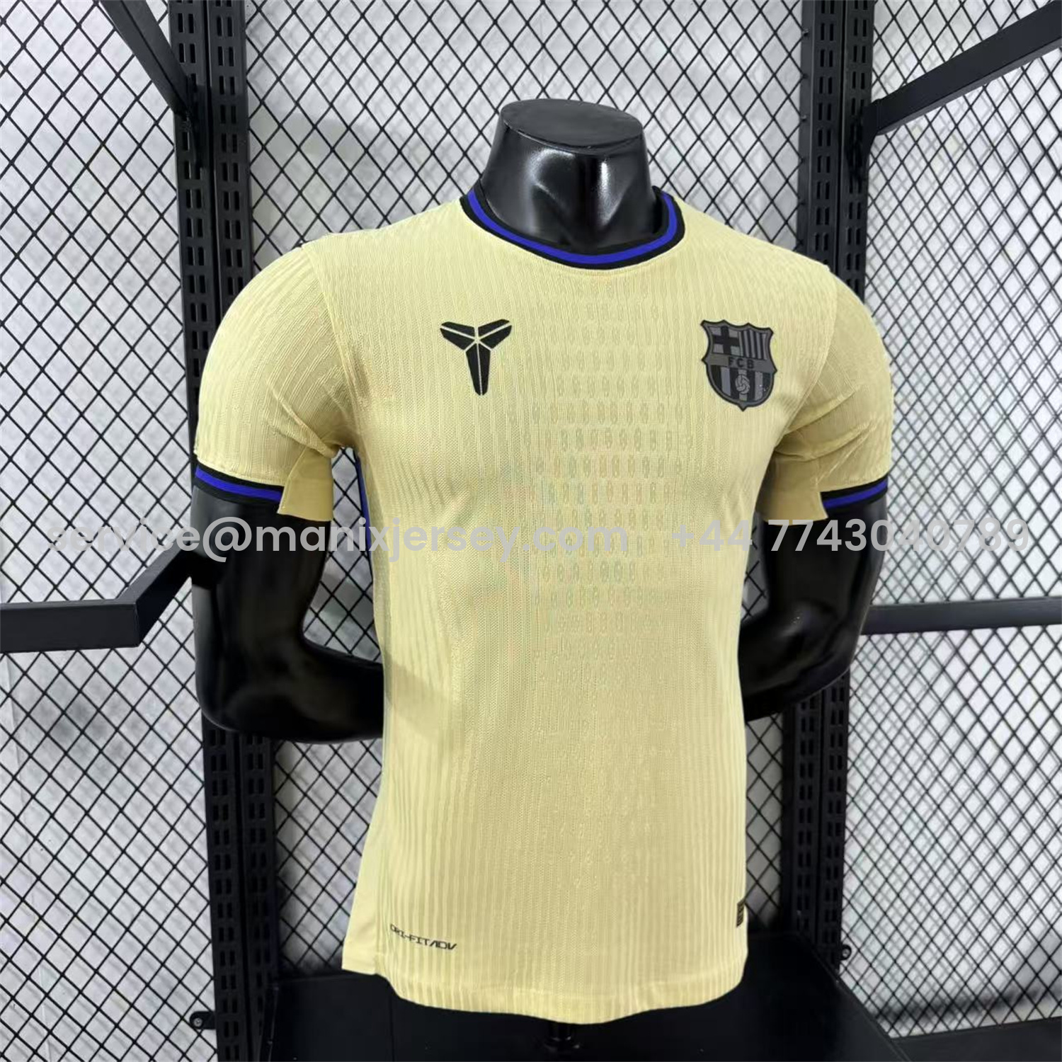 ManixJersey.com | Barcelona 25-26 Away Unsponsored Jersey - Player Version -Customize Name, Number and Patch | Worldwide Shipping