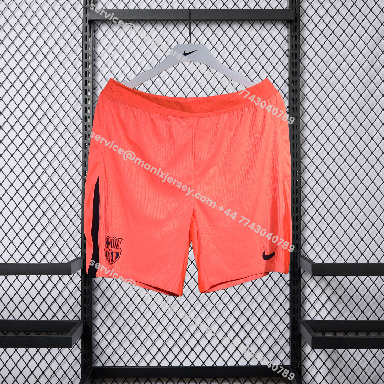 ManixJersey.com | Barcelona 25-26 Third Orange Shorts - Player Version -Customize Name, Number and Patch | Worldwide Shipping