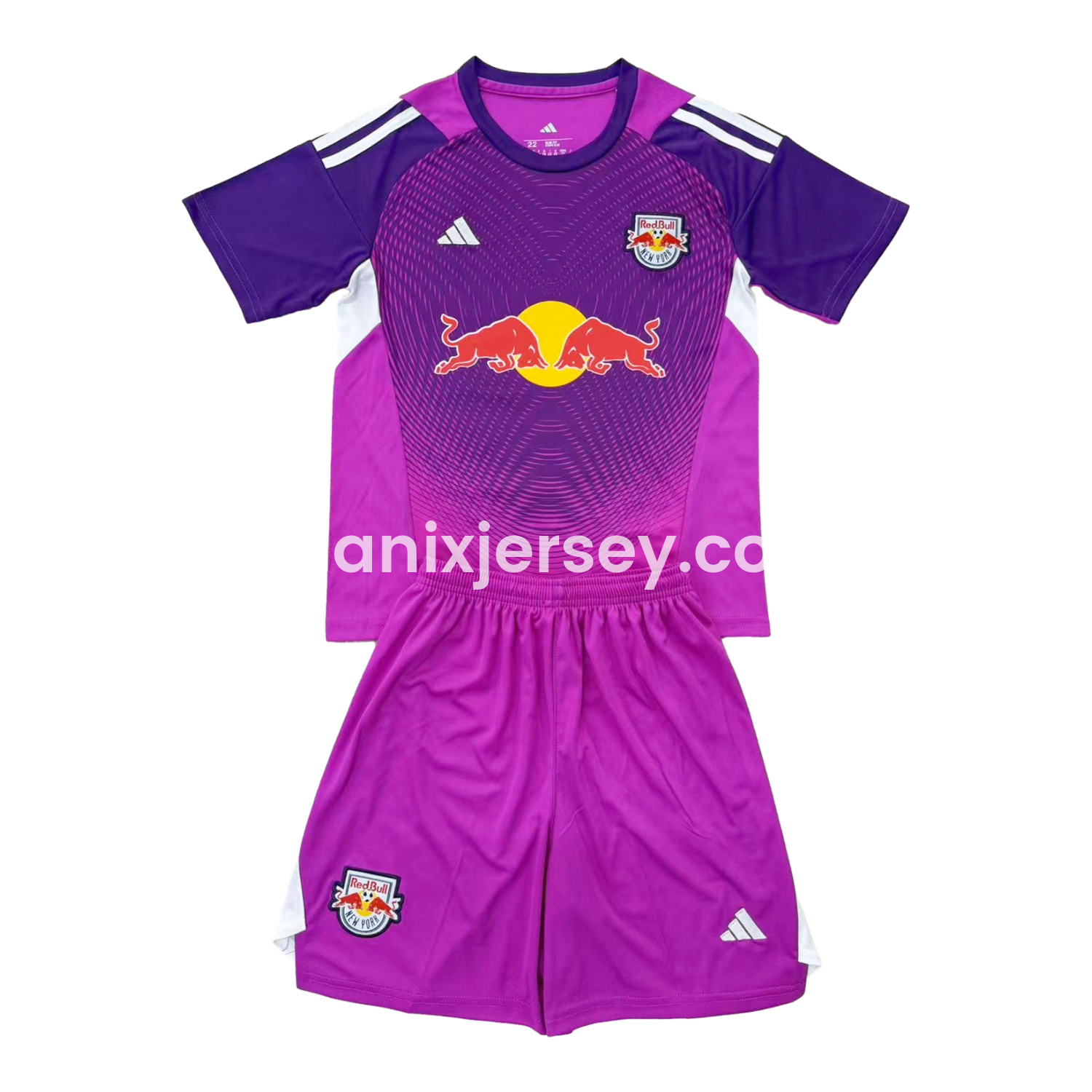 ManixJersey.com | New York Red Bulls 2025 Purple Goalkeeper Kids Kit -Customize Name, Number and Patch | Worldwide Shipping