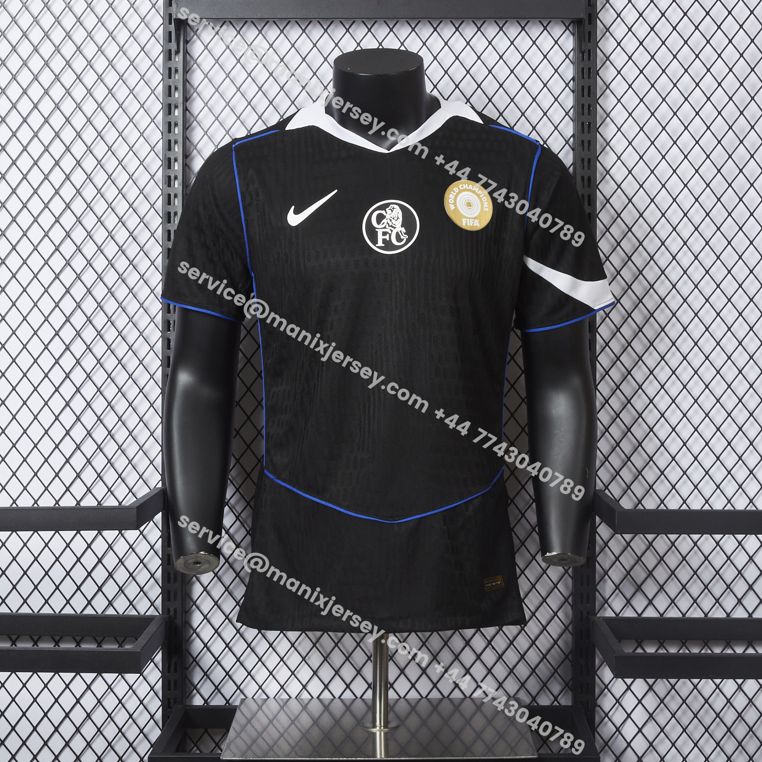 ManixJersey.com | C.H.E.L.S.E.A 25-26 Third Unsponsored Black Jersey - Player Version -Customize Name, Number and Patch | Worldwide Shipping