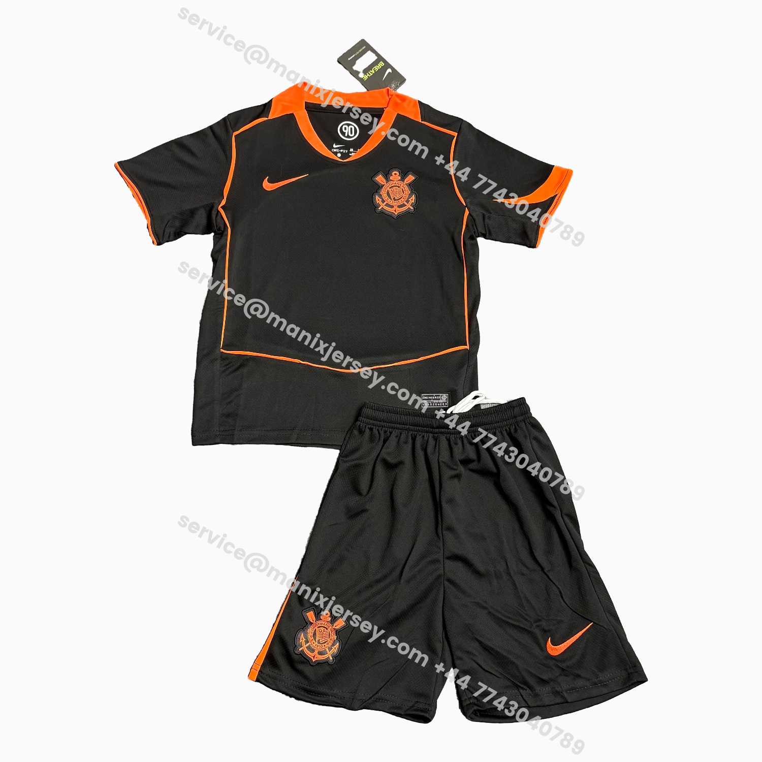 ManixJersey.com | Corinthians 25-26 Third Kids Kit -Customize Name, Number and Patch | Worldwide Shipping