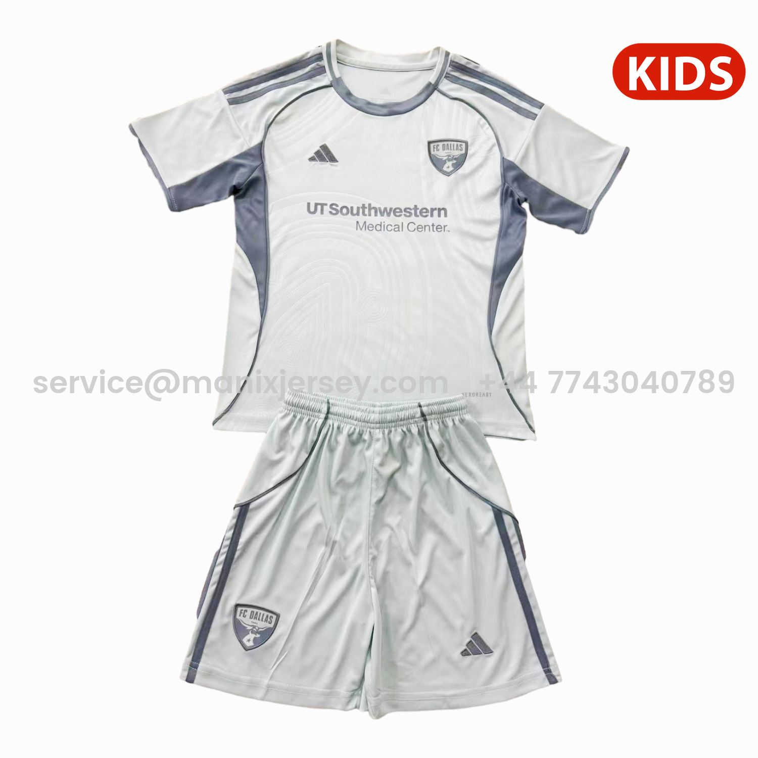 ManixJersey.com | Dallas 25-26 Pre-Match Training Kids Kit -Customize Name, Number and Patch | Worldwide Shipping
