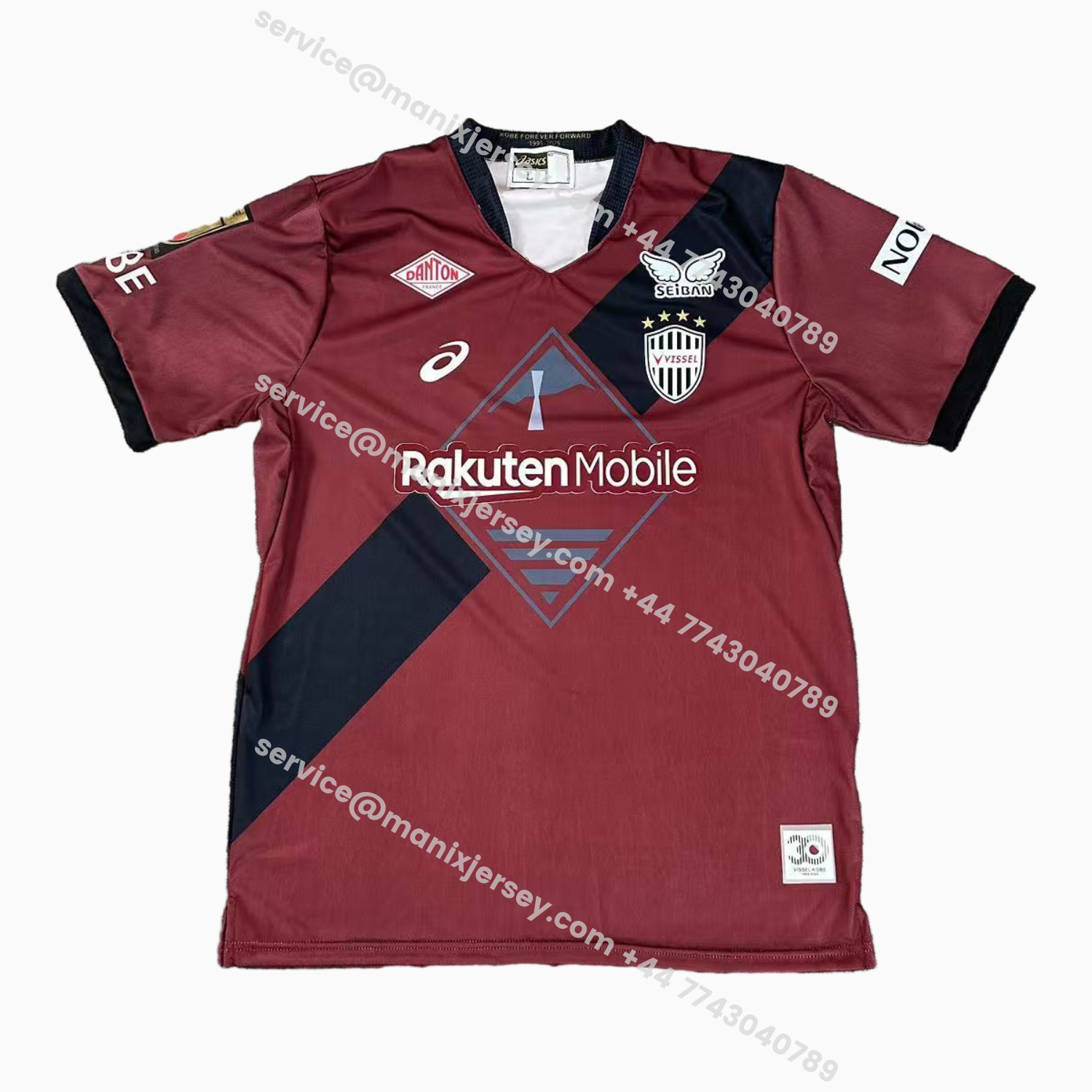ManixJersey.com | Vissel Kobe 25-26 Home Jersey - Fans Version -Customize Name, Number and Patch | Worldwide Shipping