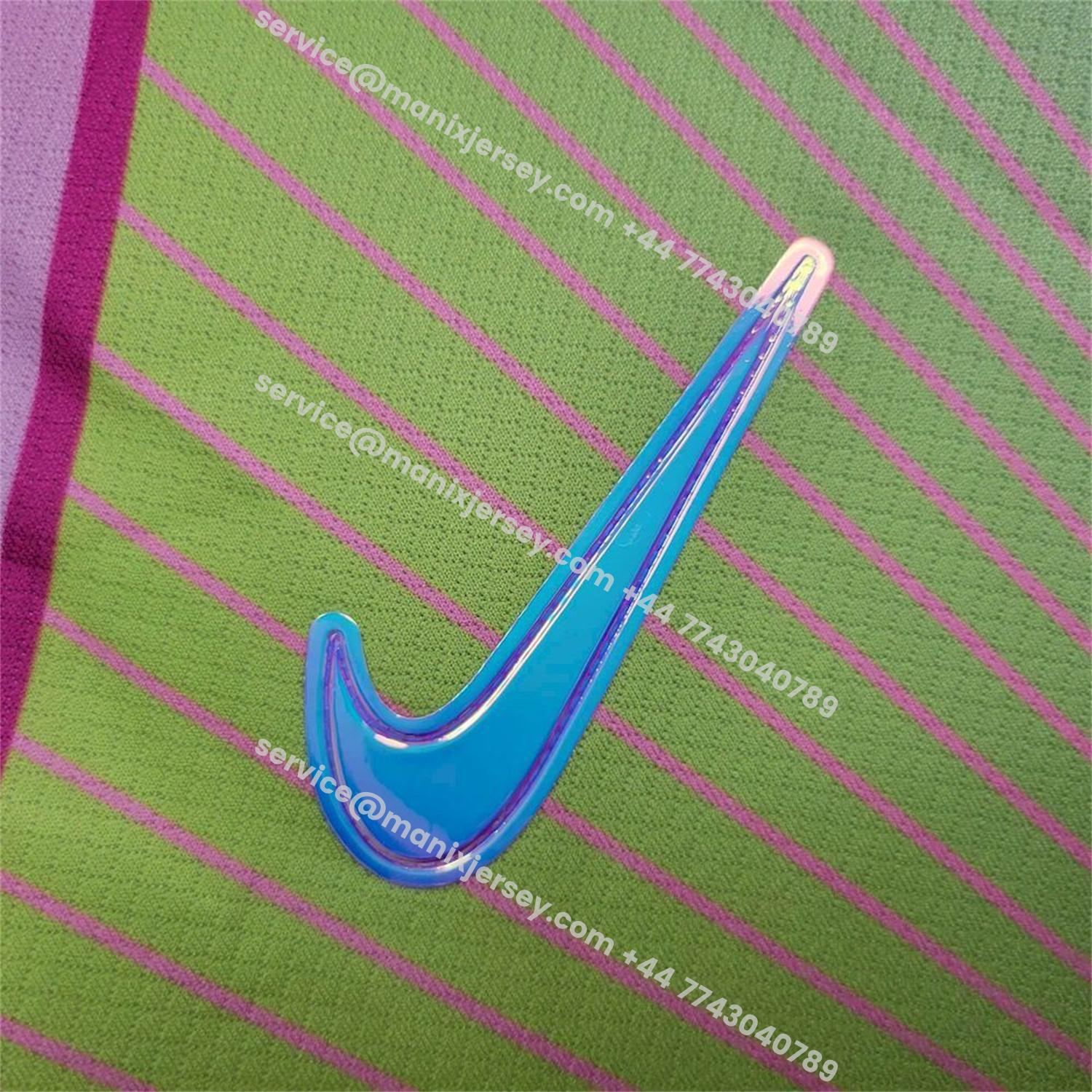 ManixJersey.com | Barcelona 25-26 T90 Pink Lines Green And Blue Gradient Special Jersey - Fans Version -Customize Name, Number and Patch | Worldwide Shipping