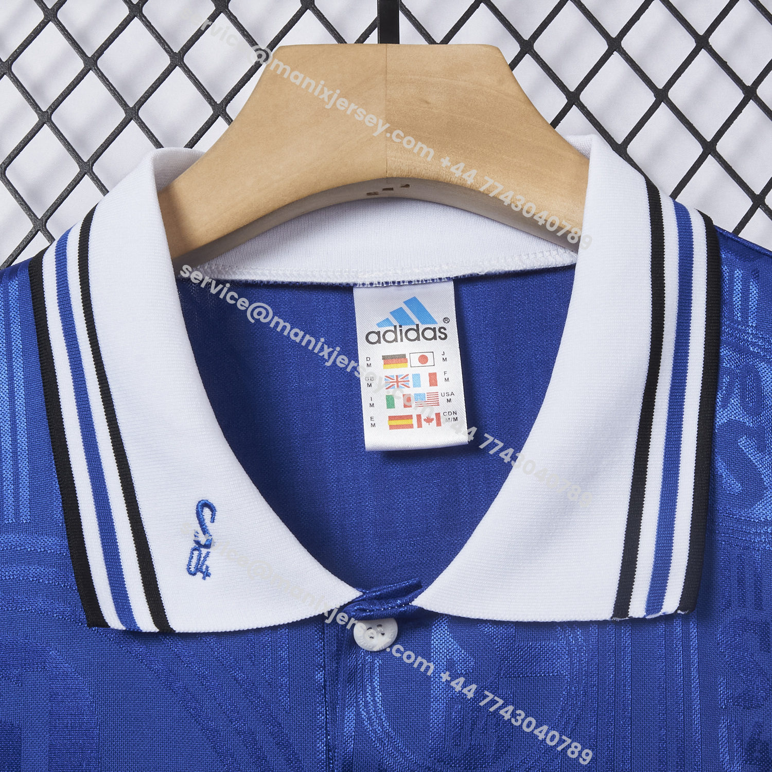 ManixJersey.com | Retro Schalke 04 1996-97 Home Jersey -Customize Name, Number and Patch | Worldwide Shipping