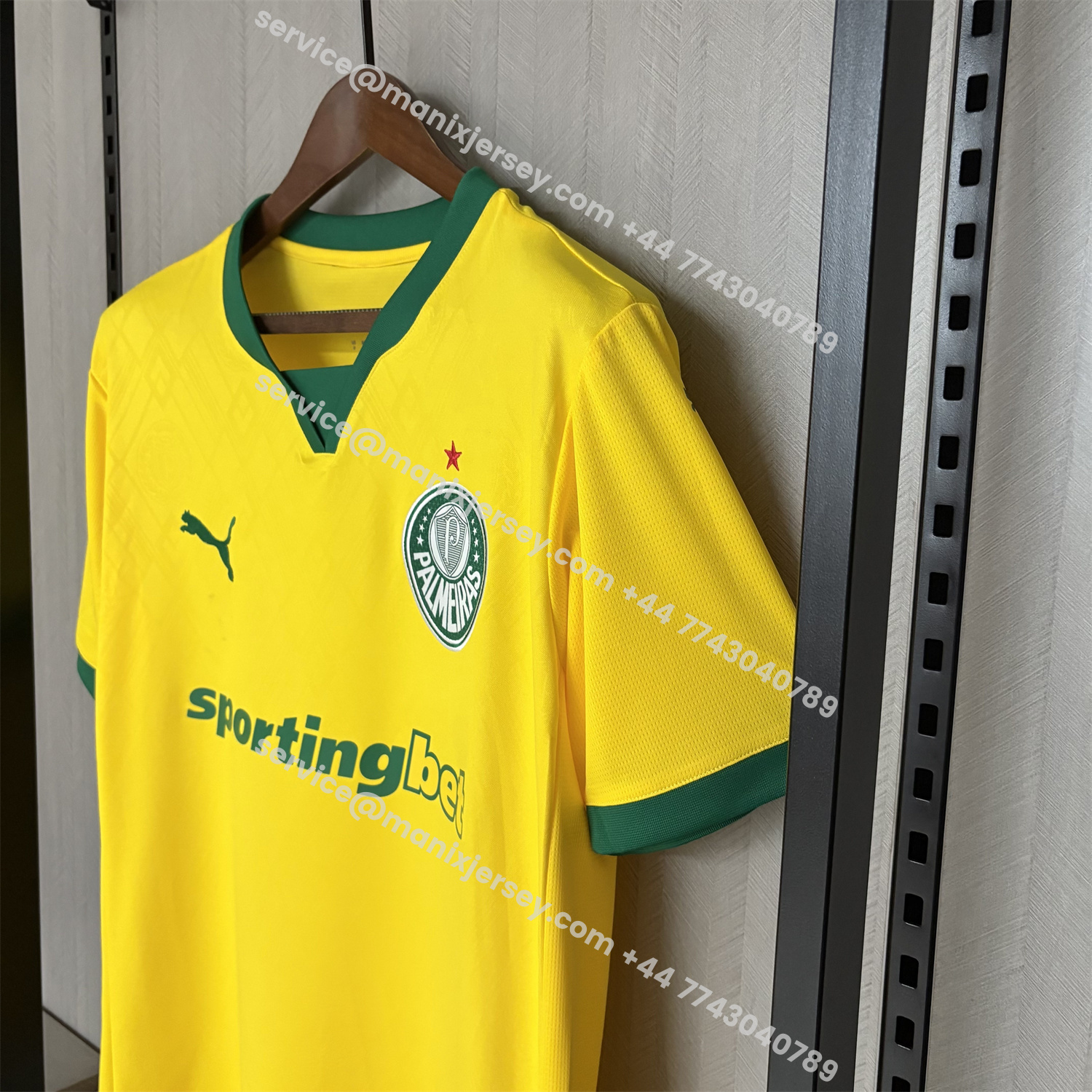 ManixJersey.com | Palmeiras 25-26 Third Yellow Jersey - Fans Version -Customize Name, Number and Patch | Worldwide Shipping