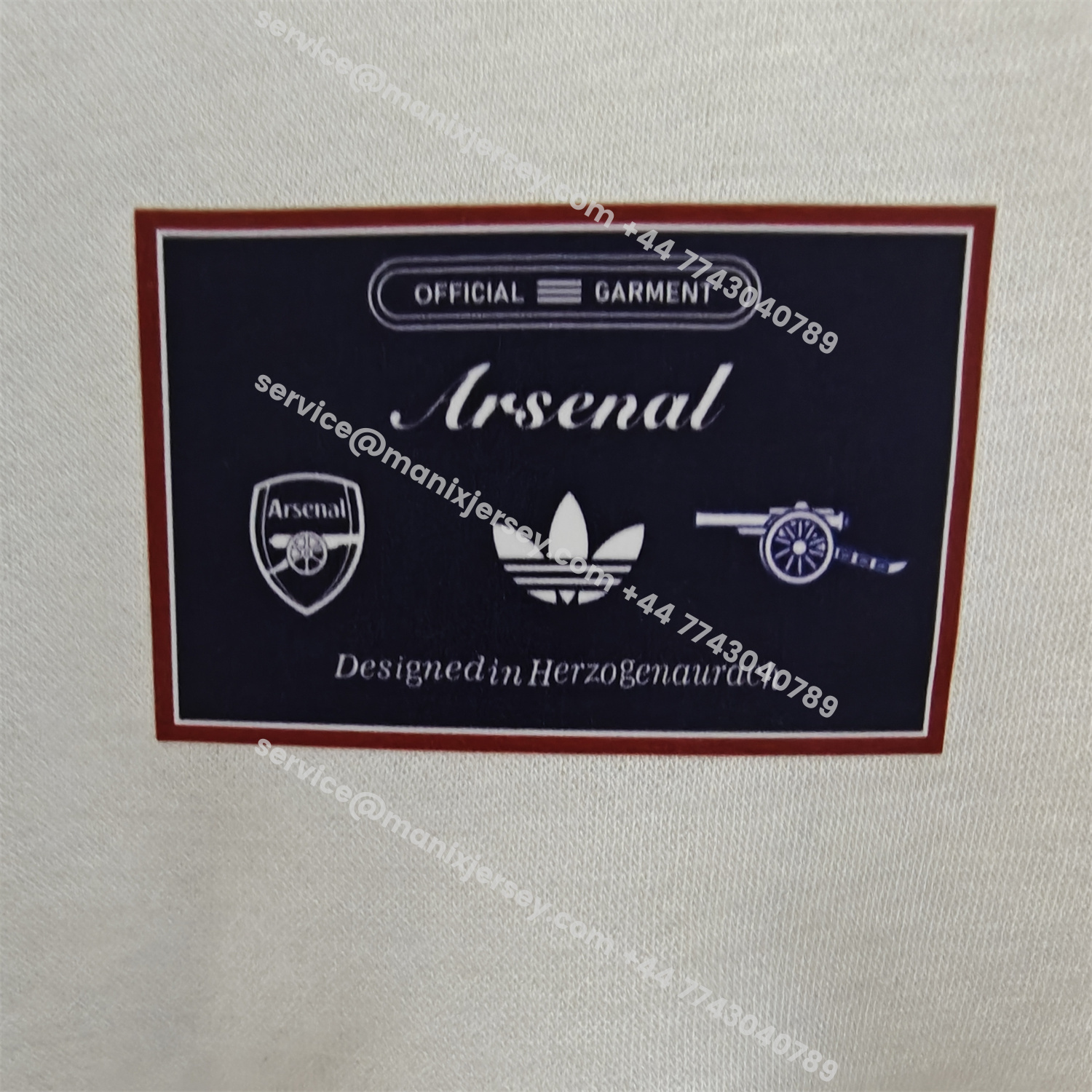 ManixJersey.com | Arsenal 25-26 Originals Terrace Icon Unisex Pullover Hoodie -Customize Name, Number and Patch | Worldwide Shipping