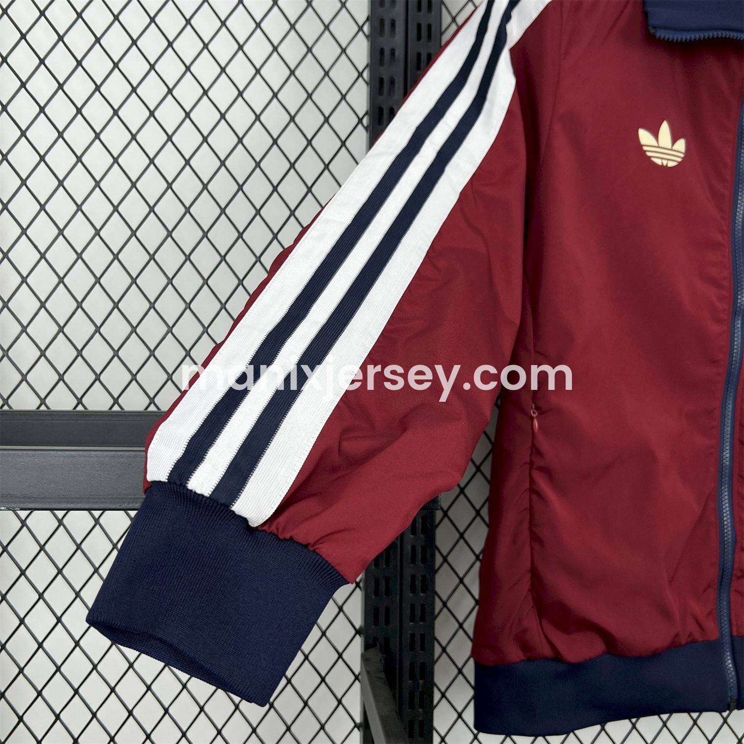 ManixJersey.com | Arsenal 24-25 Player Windbreaker - Deep Red -Customize Name, Number and Patch | Worldwide Shipping