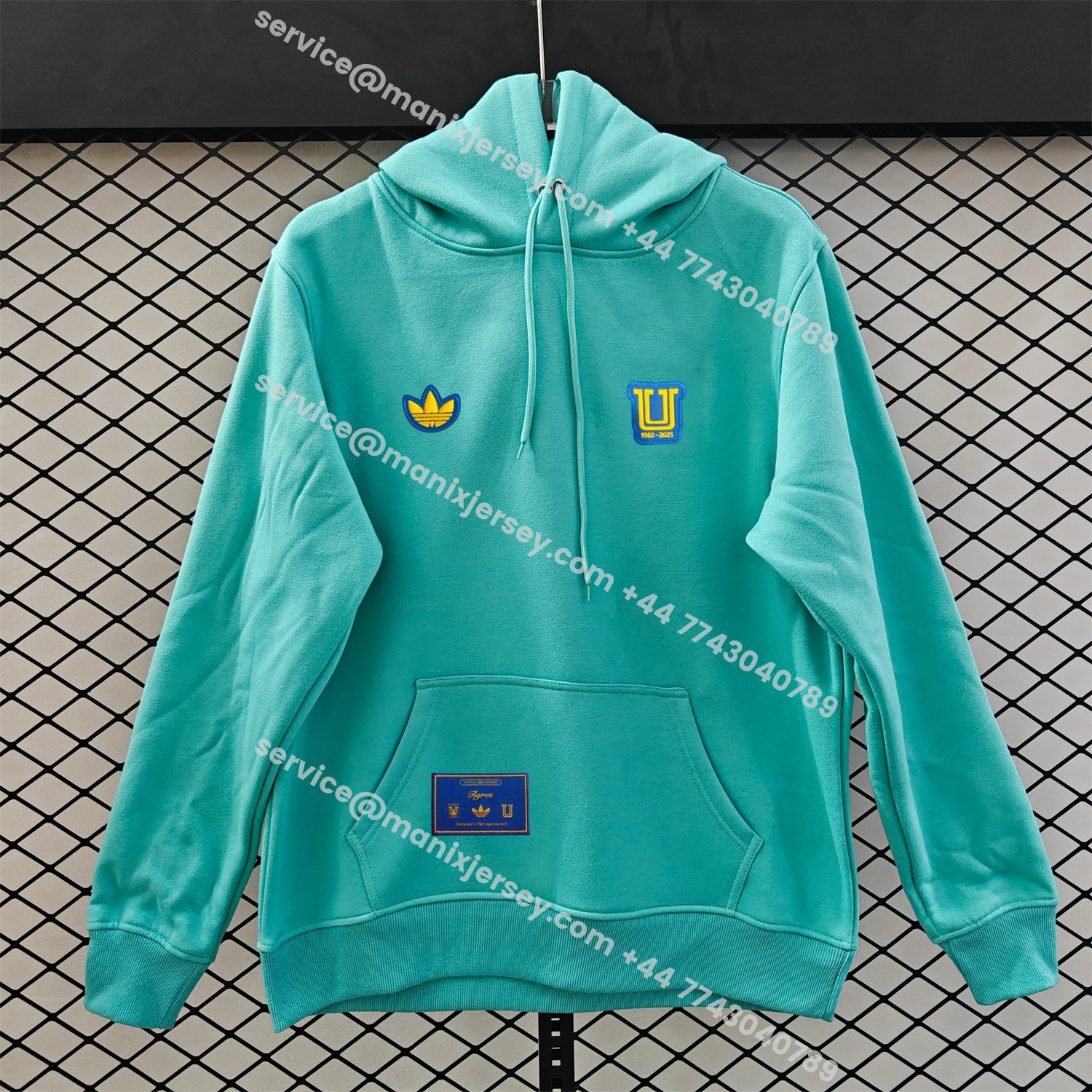 ManixJersey.com | Tigres UANL 25-26 Originals Terrace Icon Unisex Pullover Hoodie -Customize Name, Number and Patch | Worldwide Shipping