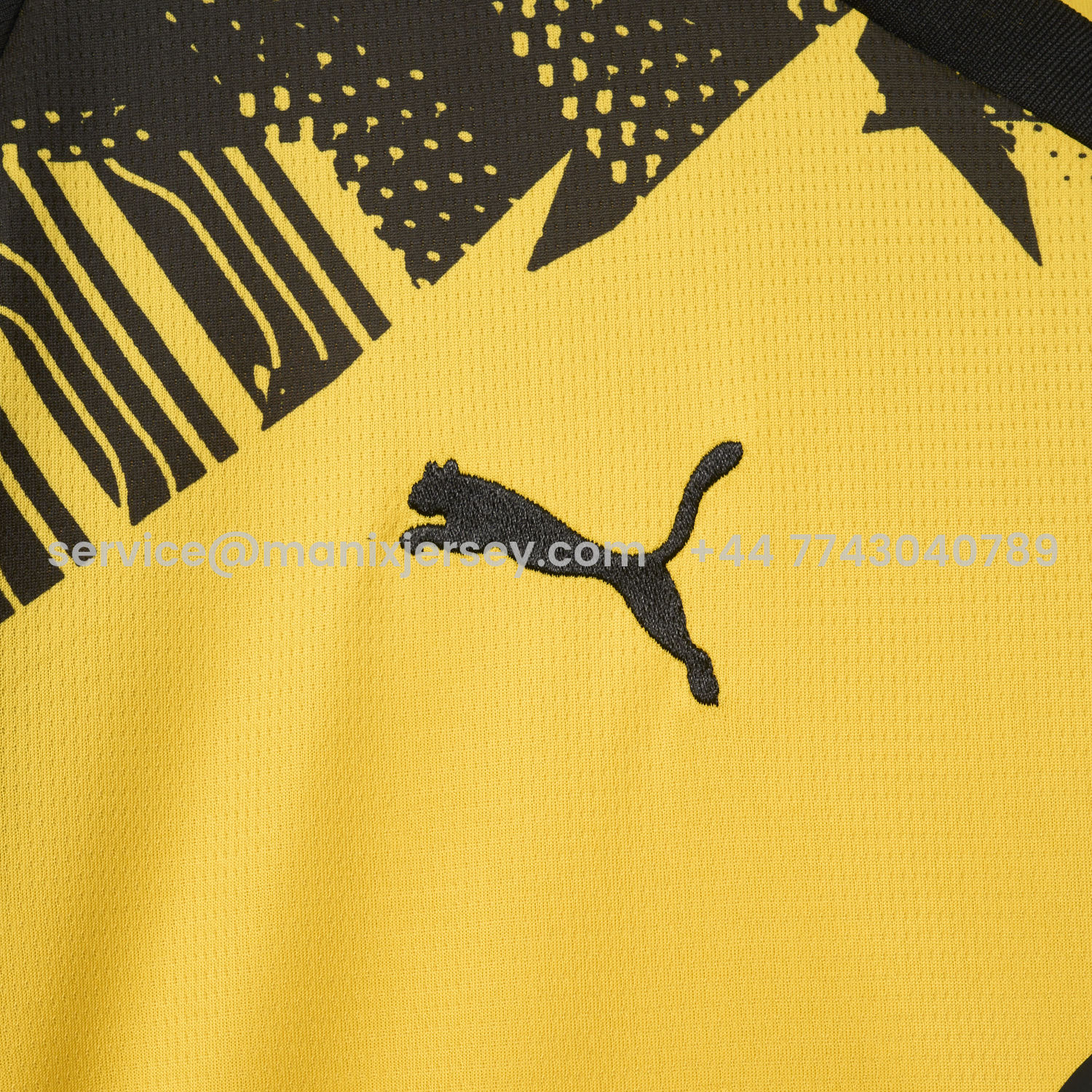 ManixJersey.com | Dortmund 25-26 Home Jersey - Fans Version -Customize Name, Number and Patch | Worldwide Shipping