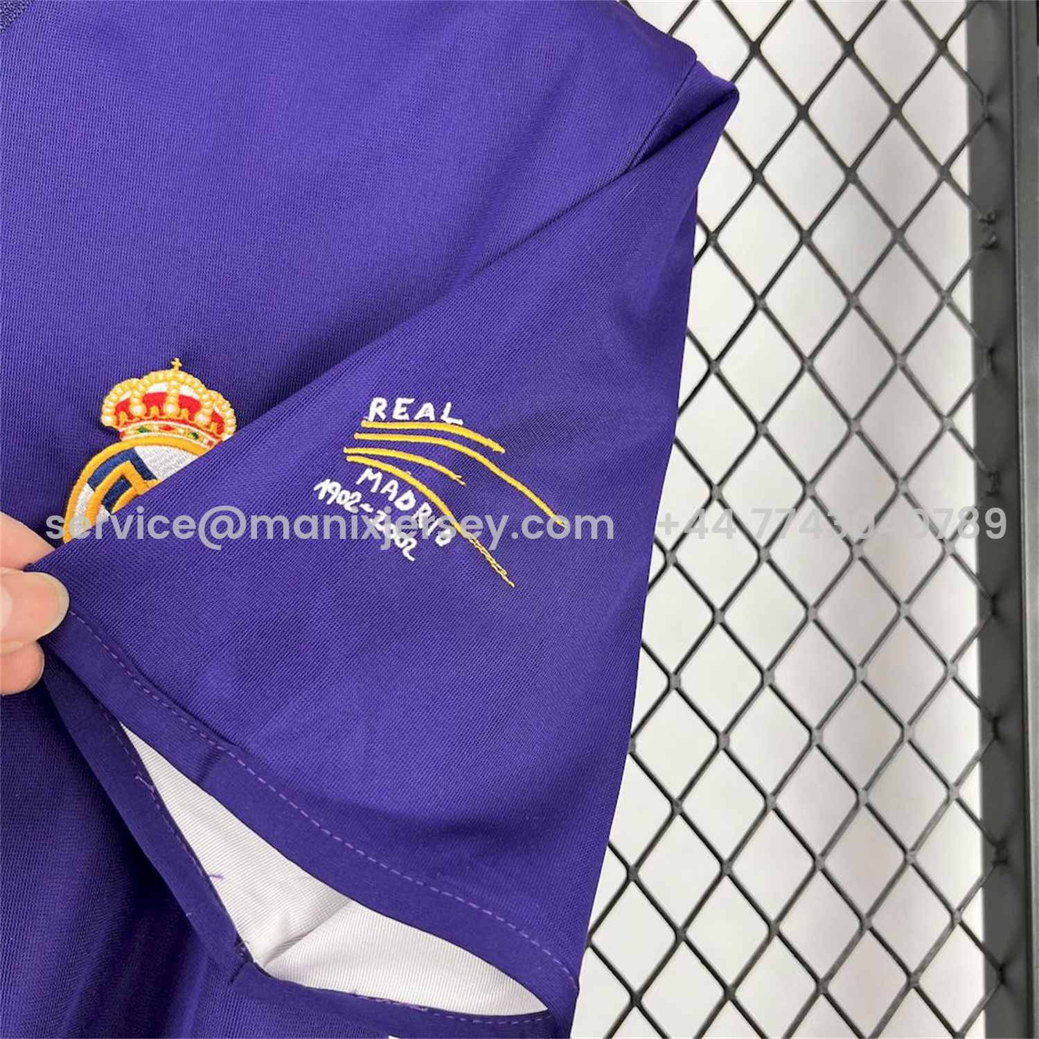 ManixJersey.com | Retro Real Madrid 2002-03 Reversible Double-sided Centenary Third Unsponsored Jersey -Customize Name, Number and Patch | Worldwide Shipping