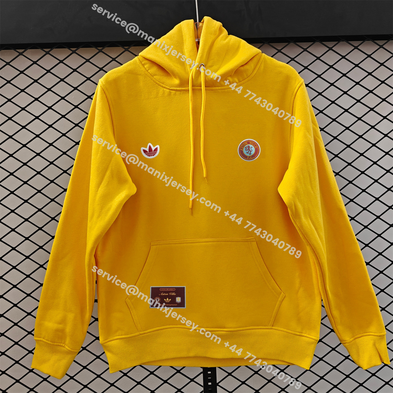 ManixJersey.com | Aston Villa 25-26 Originals Terrace Icon Unisex Pullover Hoodie -Customize Name, Number and Patch | Worldwide Shipping