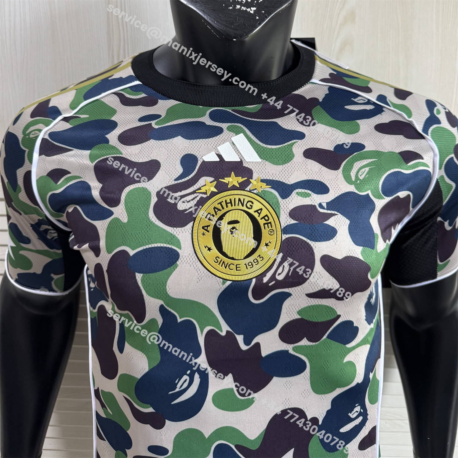 ManixJersey.com | Adidas x A Bathing Ape Camouflage Special Jersey - Player Version -Customize Name, Number and Patch | Worldwide Shipping
