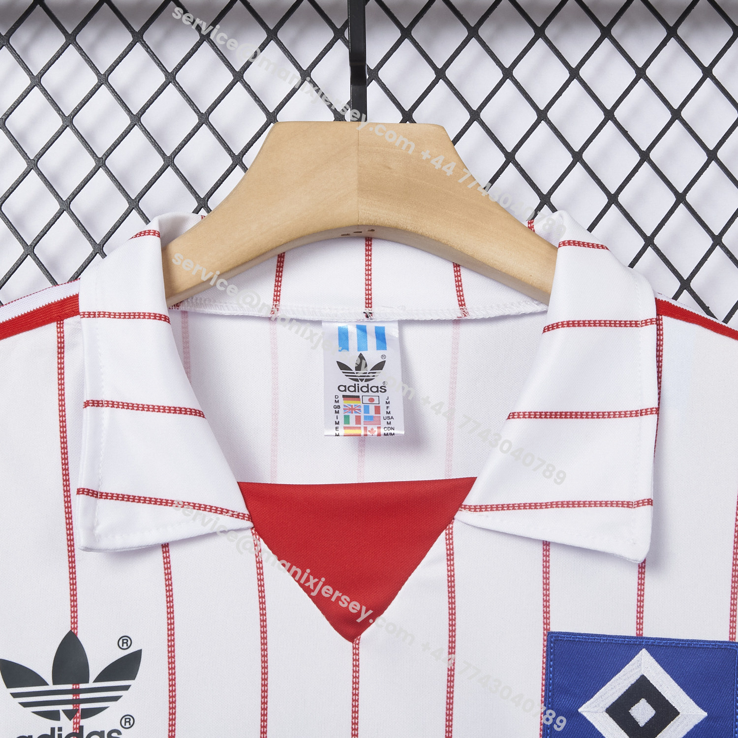 ManixJersey.com | Retro Hamburger SV 1982-83 Home Long Sleeves Jersey -Customize Name, Number and Patch | Worldwide Shipping