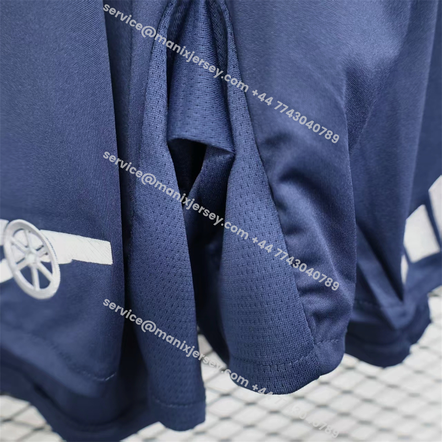 ManixJersey.com | Arsenal 25-26 Away Blue Shorts - Player Version -Customize Name, Number and Patch | Worldwide Shipping