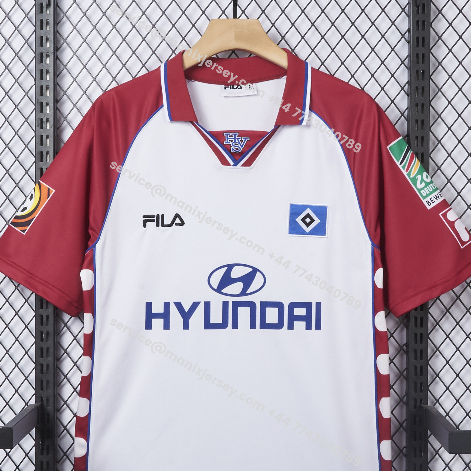ManixJersey.com | Retro Hamburger SV 1999-00 Home Jersey -Customize Name, Number and Patch | Worldwide Shipping