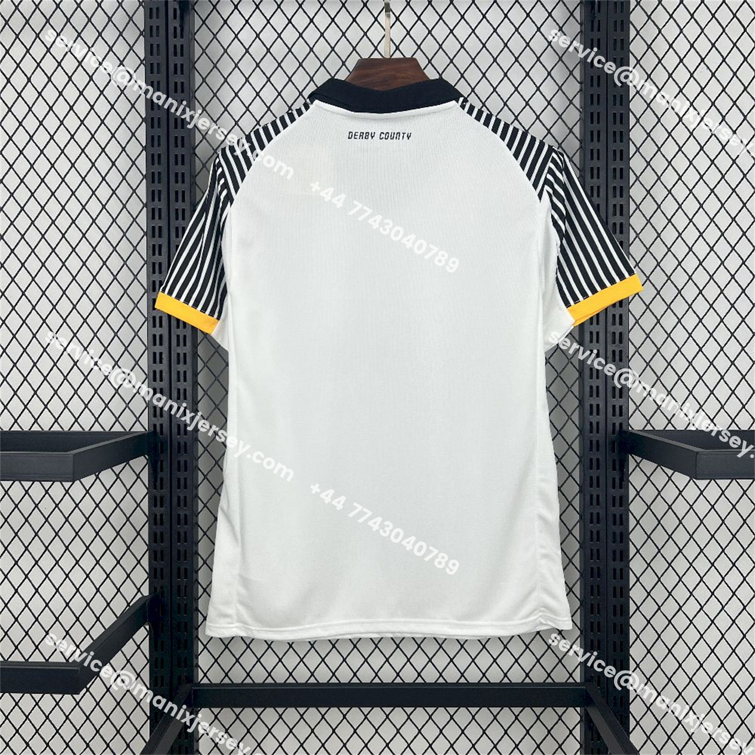 ManixJersey.com | Derby County 25-26 Home Jersey - Fans Version -Customize Name, Number and Patch | Worldwide Shipping