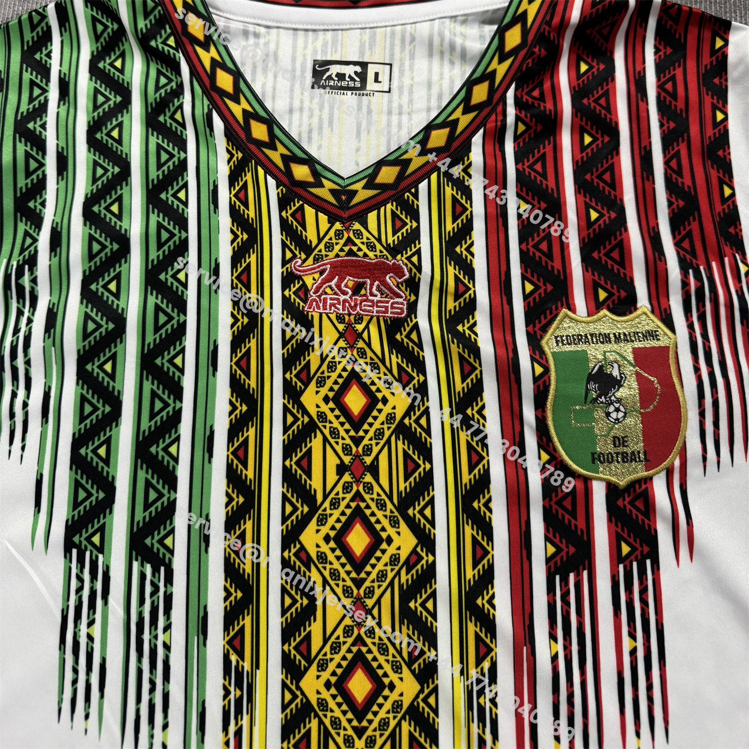 ManixJersey.com | Mali 2026 White Special Jersey - Fans Version -Customize Name, Number and Patch | Worldwide Shipping
