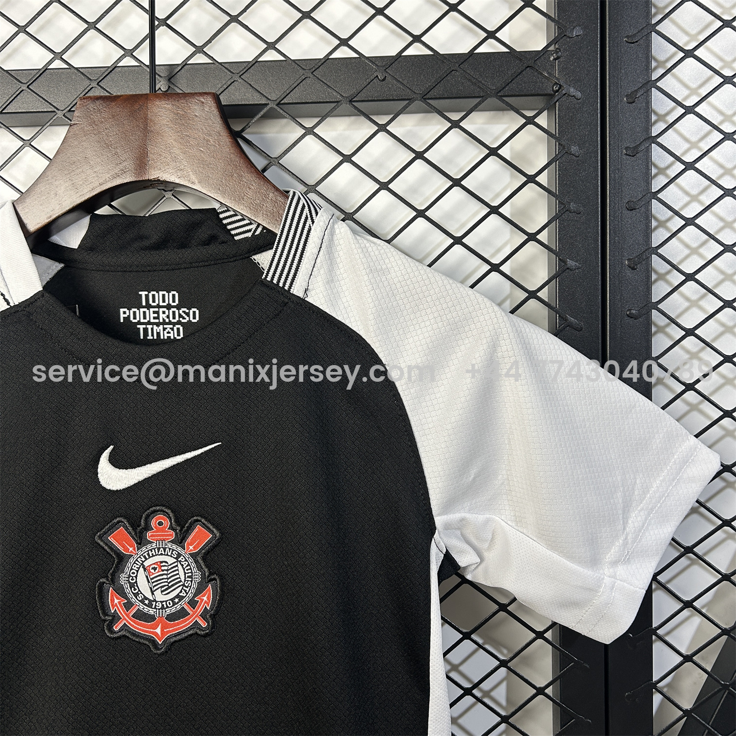 ManixJersey.com | Corinthians 25-26 Home Kids Kit -Customize Name, Number and Patch | Worldwide Shipping