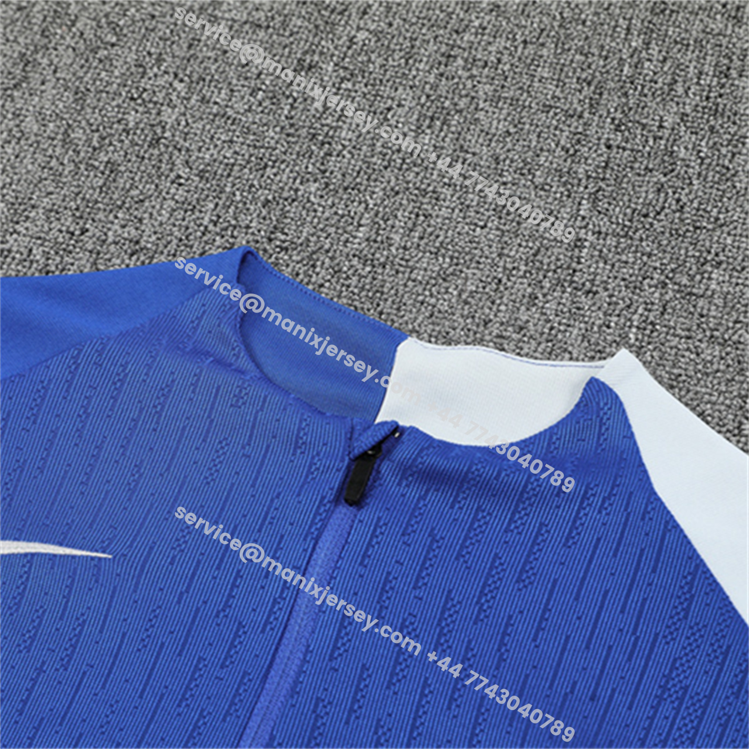 ManixJersey.com | C.H.E.L.S.E.A 25-26 Kids Long Sleeve Training Set - Player Version - Blue Top and Black Pants -Customize Name, Number and Patch | Worldwide Shipping