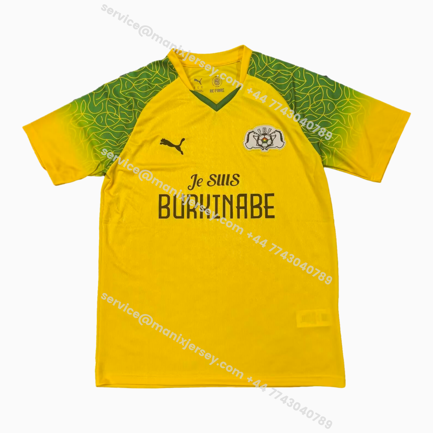 ManixJersey.com | Burkina Faso 2026 Yellow Special Jersey - Fans Version -Customize Name, Number and Patch | Worldwide Shipping