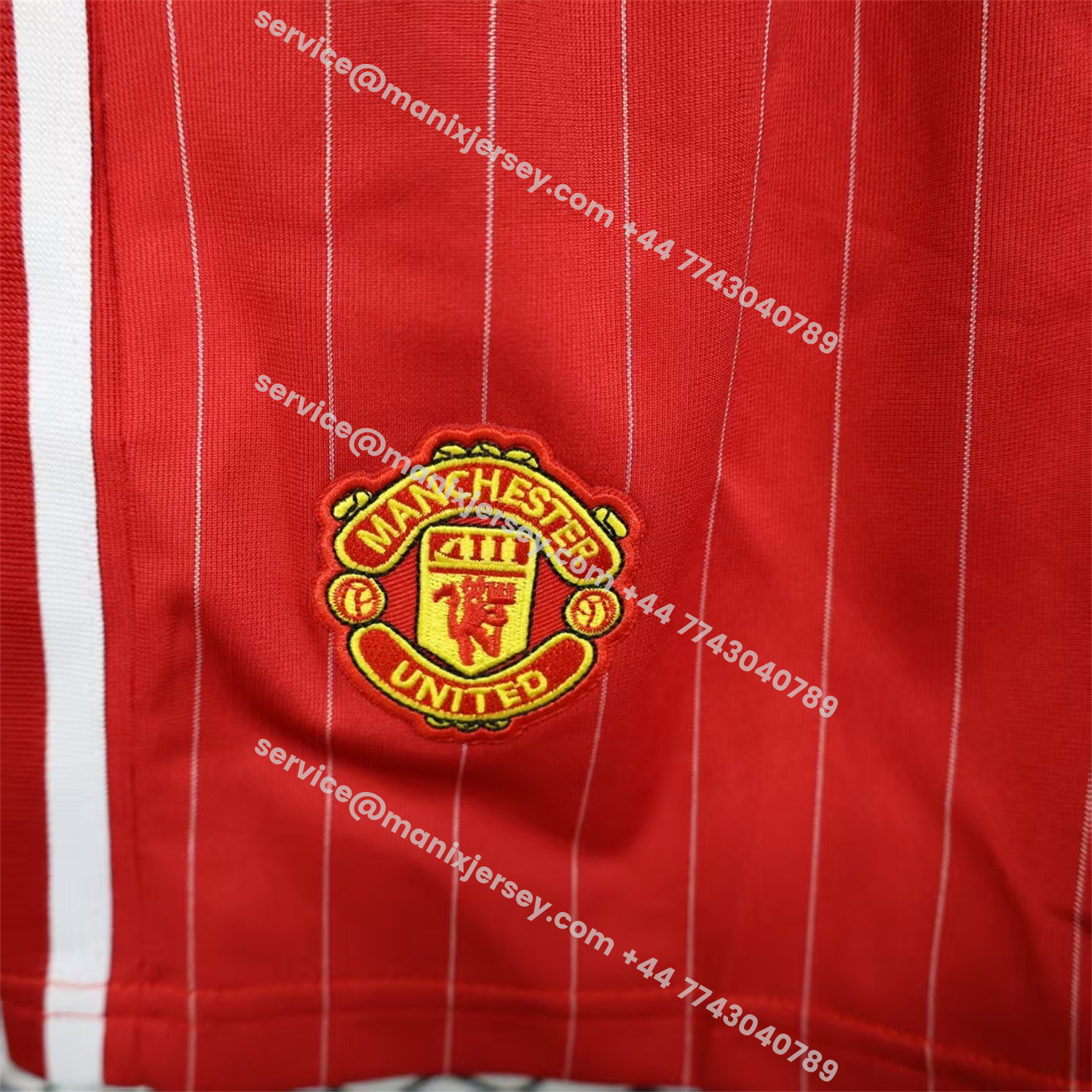 ManixJersey.com | Manchester United 25-26 Trefoil Red Travel Shorts - Player Version -Customize Name, Number and Patch | Worldwide Shipping