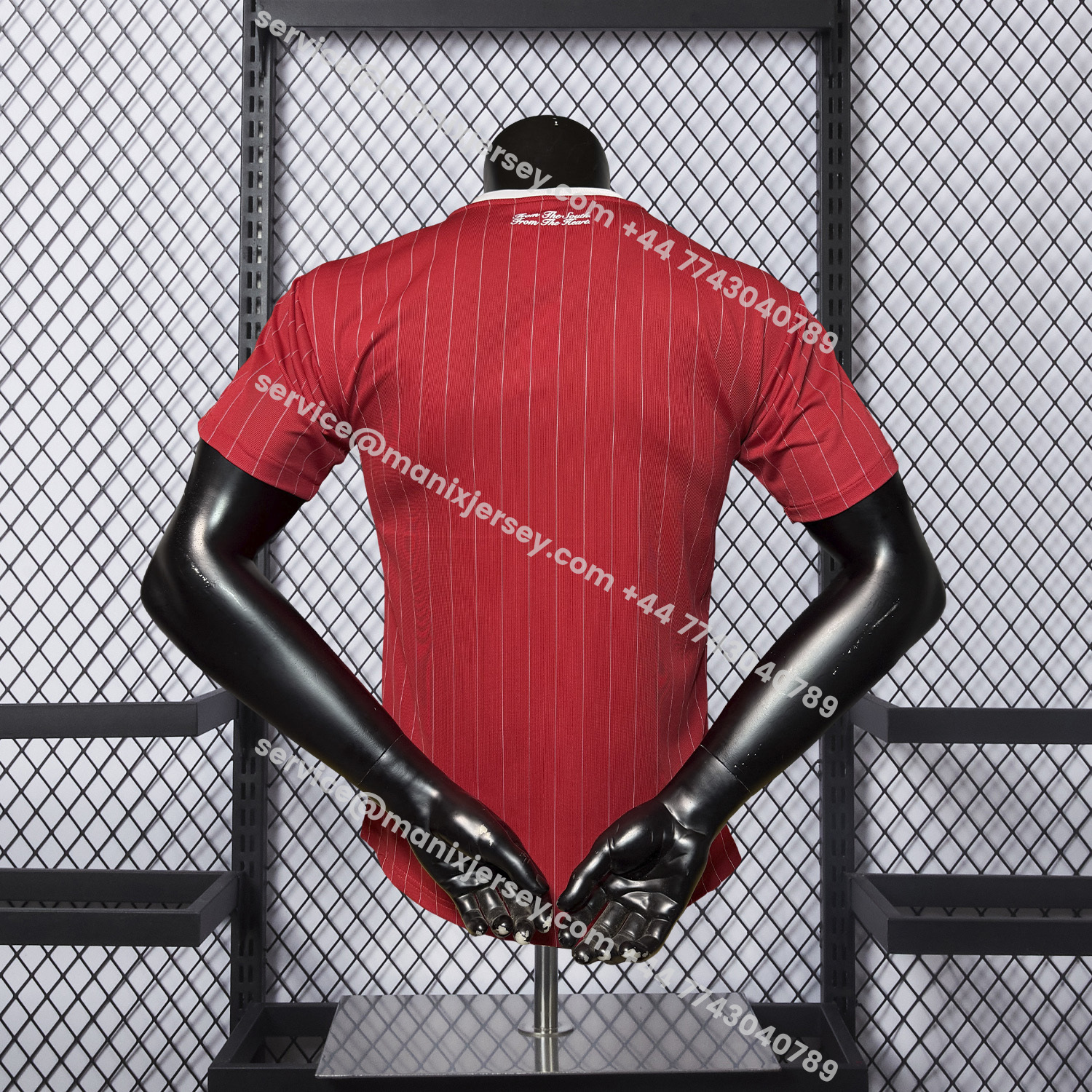 ManixJersey.com | Bayern Munich 25-26 Trefoil Red And White Travel Jersey - Player Version -Customize Name, Number and Patch | Worldwide Shipping
