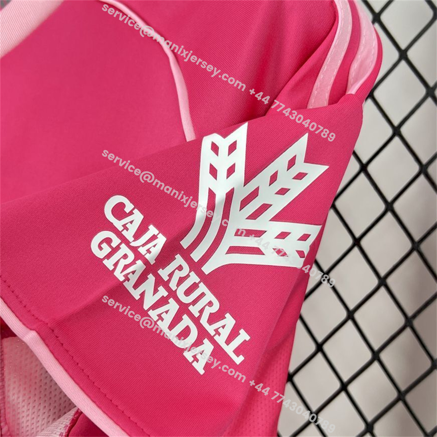 ManixJersey.com | Granada CF 25-26 Fourth Pink Jersey - Fans Version -Customize Name, Number and Patch | Worldwide Shipping