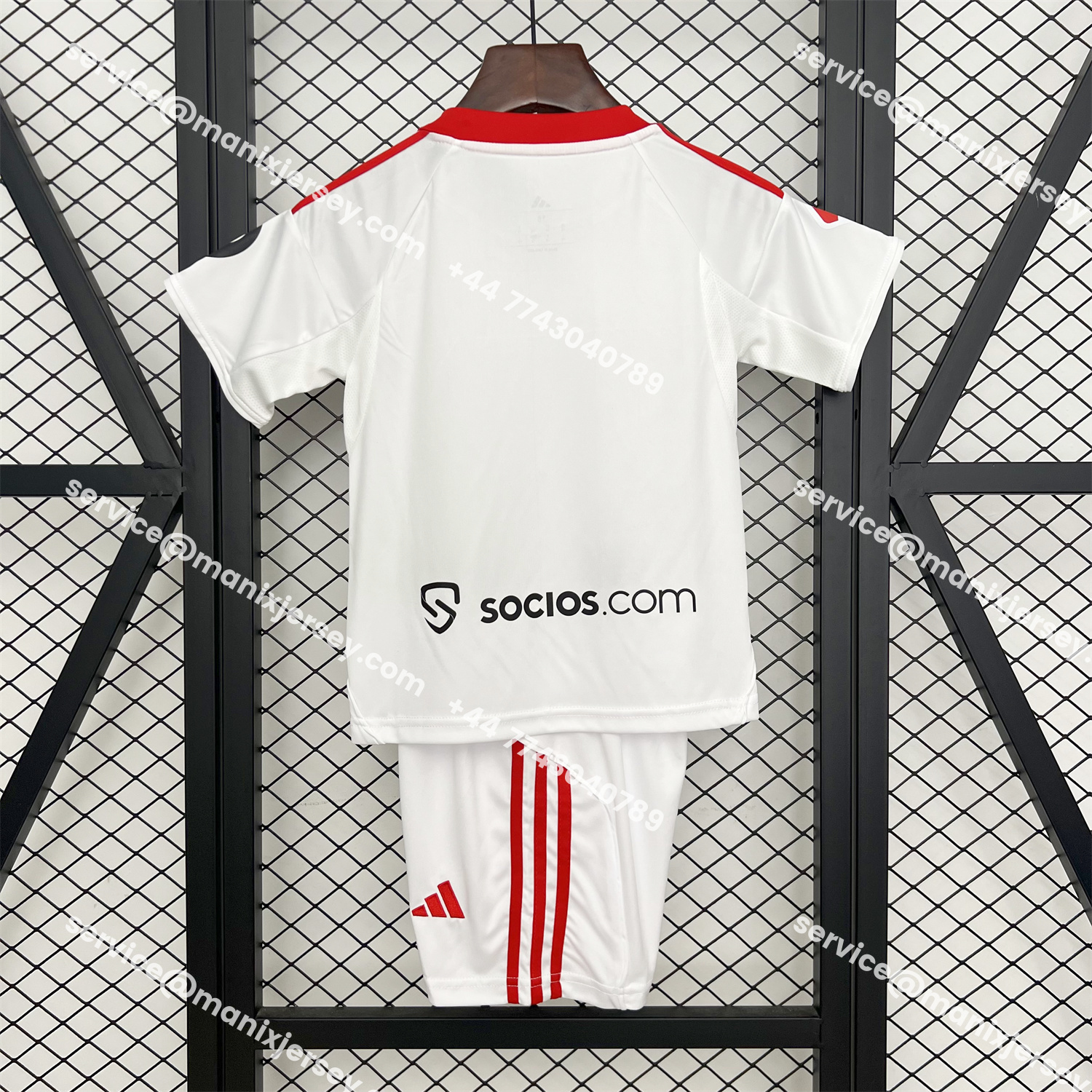 ManixJersey.com | Sevilla 25-26 Home Kids Kit -Customize Name, Number and Patch | Worldwide Shipping