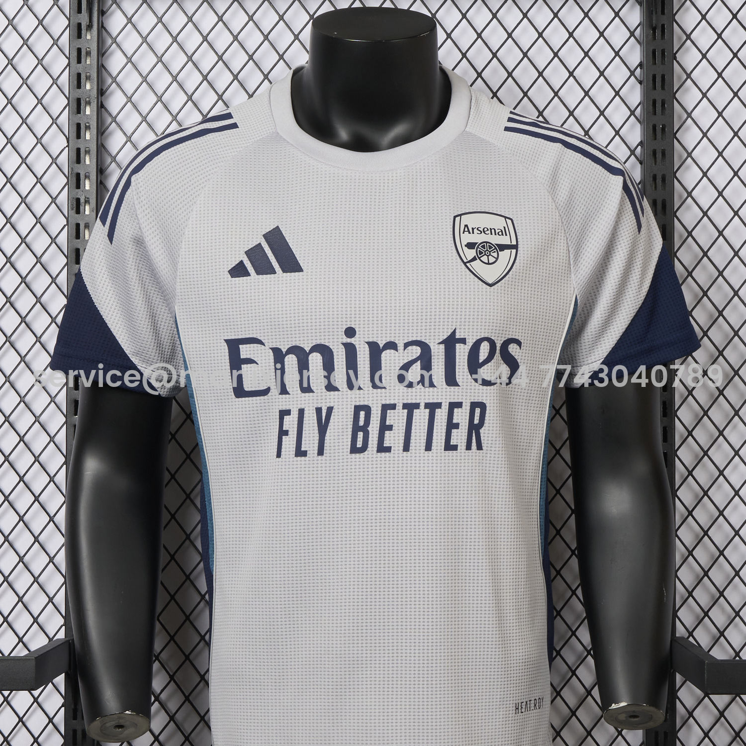 ManixJersey.com | Arsenal 25-26 White Training Jersey - Player Version -Customize Name, Number and Patch | Worldwide Shipping