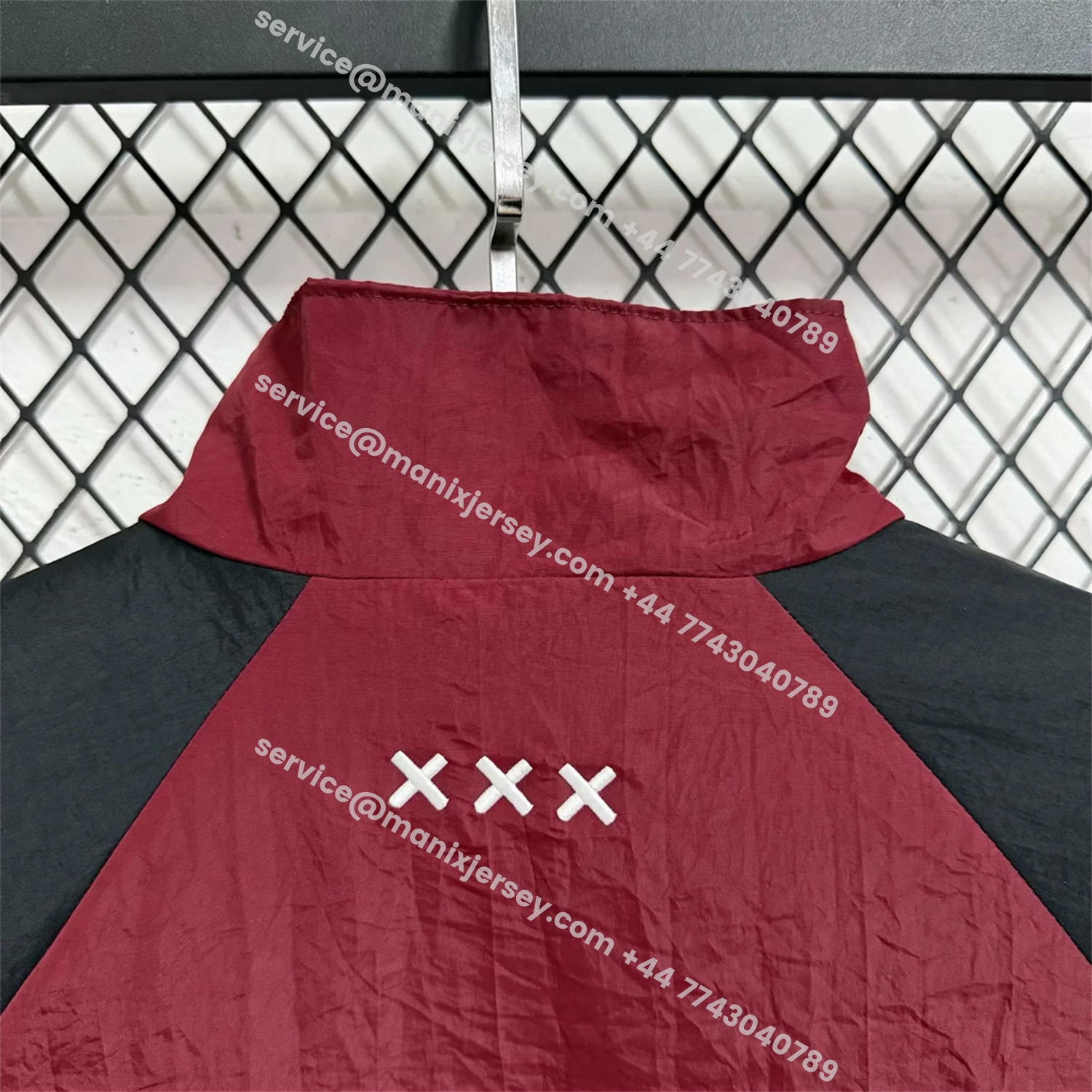 ManixJersey.com | Ajax 25-26 Training Windbreaker Jacket - Wine Red -Customize Name, Number and Patch | Worldwide Shipping