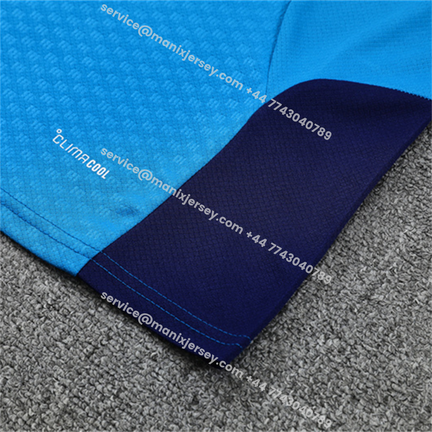 ManixJersey.com | Spain 2026 Short-Sleeve Training Set - Lake Blue Top & Shorts -Customize Name, Number and Patch | Worldwide Shipping