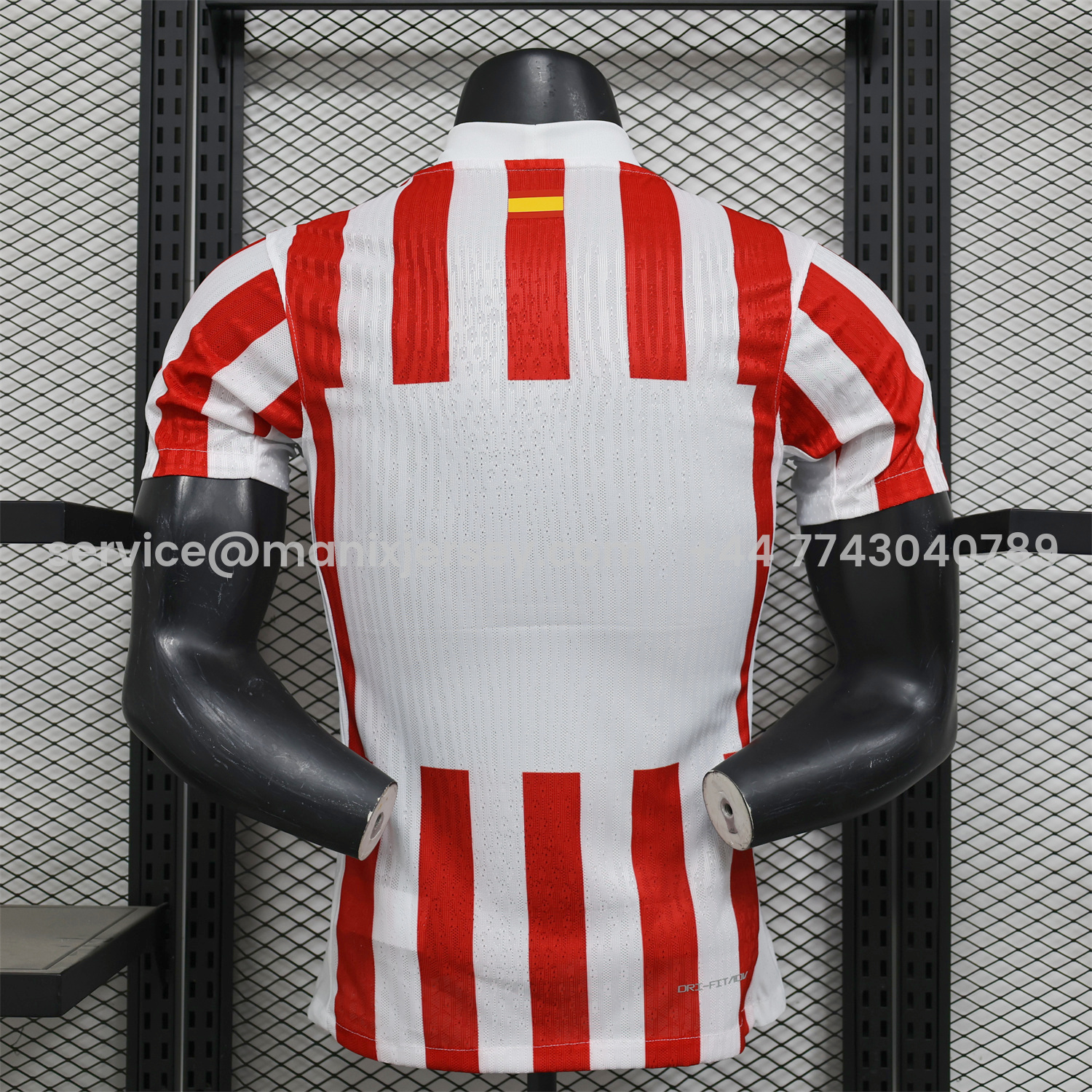 ManixJersey.com | Atletico Madrid 25-26 Home Jersey - Player Version -Customize Name, Number and Patch | Worldwide Shipping